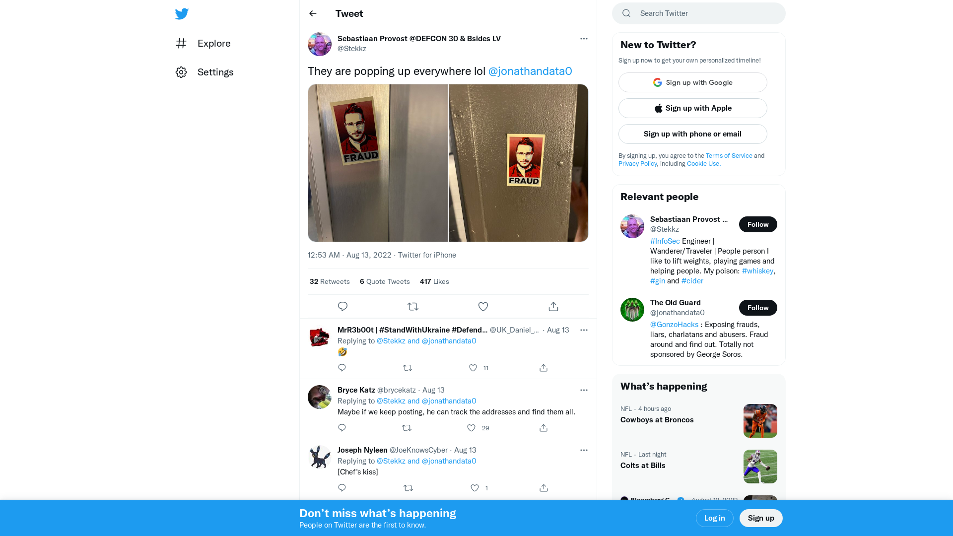 Sebastiaan Provost @DEFCON 30 & Bsides LV on Twitter: "They are popping up everywhere lol @jonathandata0 https://t.co/h8wwceiOS6" / Twitter