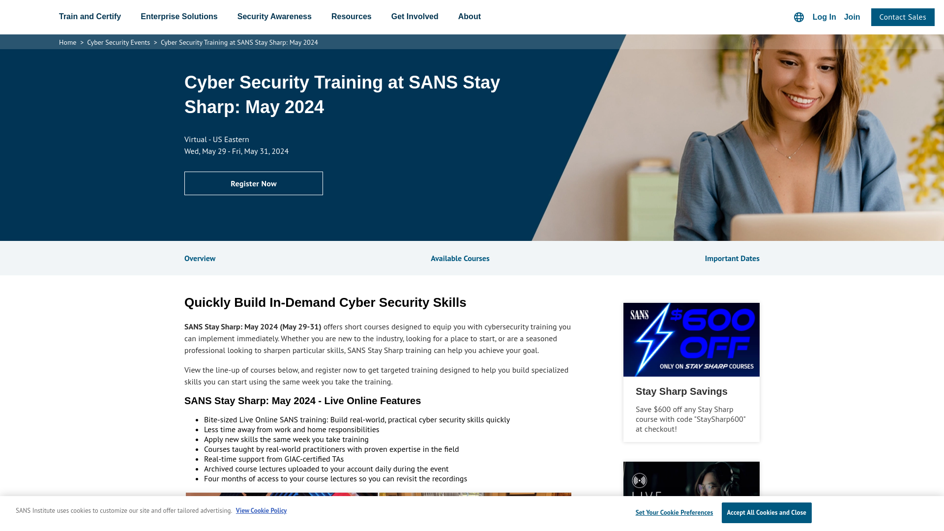 SANS Stay Sharp: May 2024 | Cyber Security Training