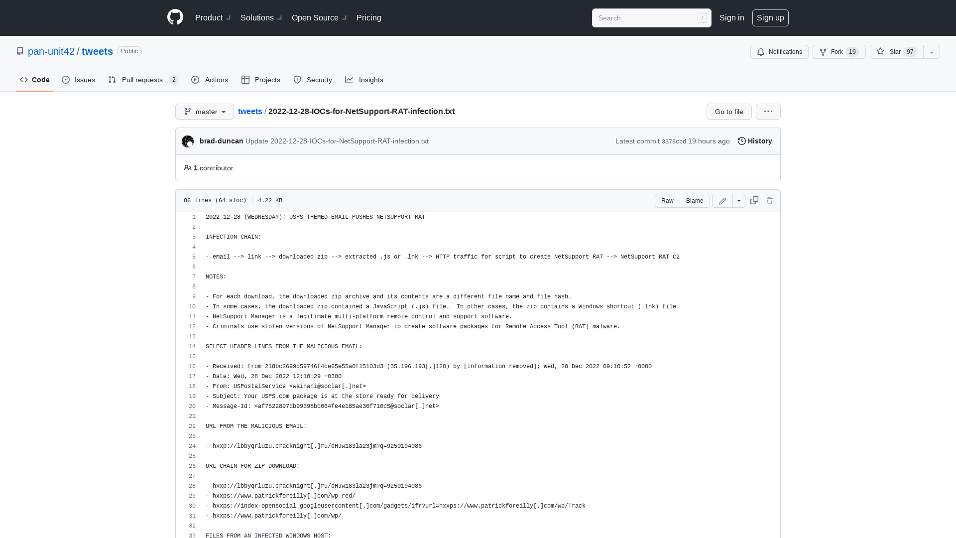 tweets/2022-12-28-IOCs-for-NetSupport-RAT-infection.txt at master · pan-unit42/tweets · GitHub