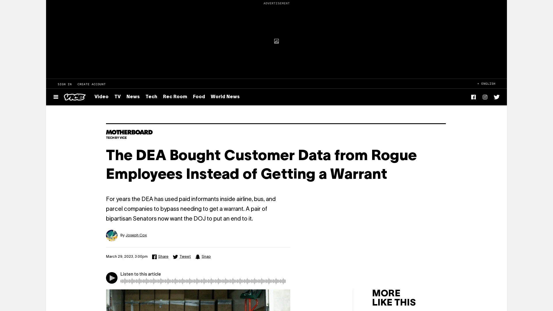 The DEA Bought Customer Data from Rogue Employees Instead of Getting a Warrant