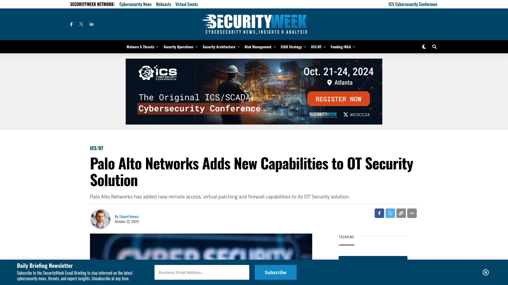 Palo Alto Networks Adds New Capabilities to OT Security Solution - SecurityWeek