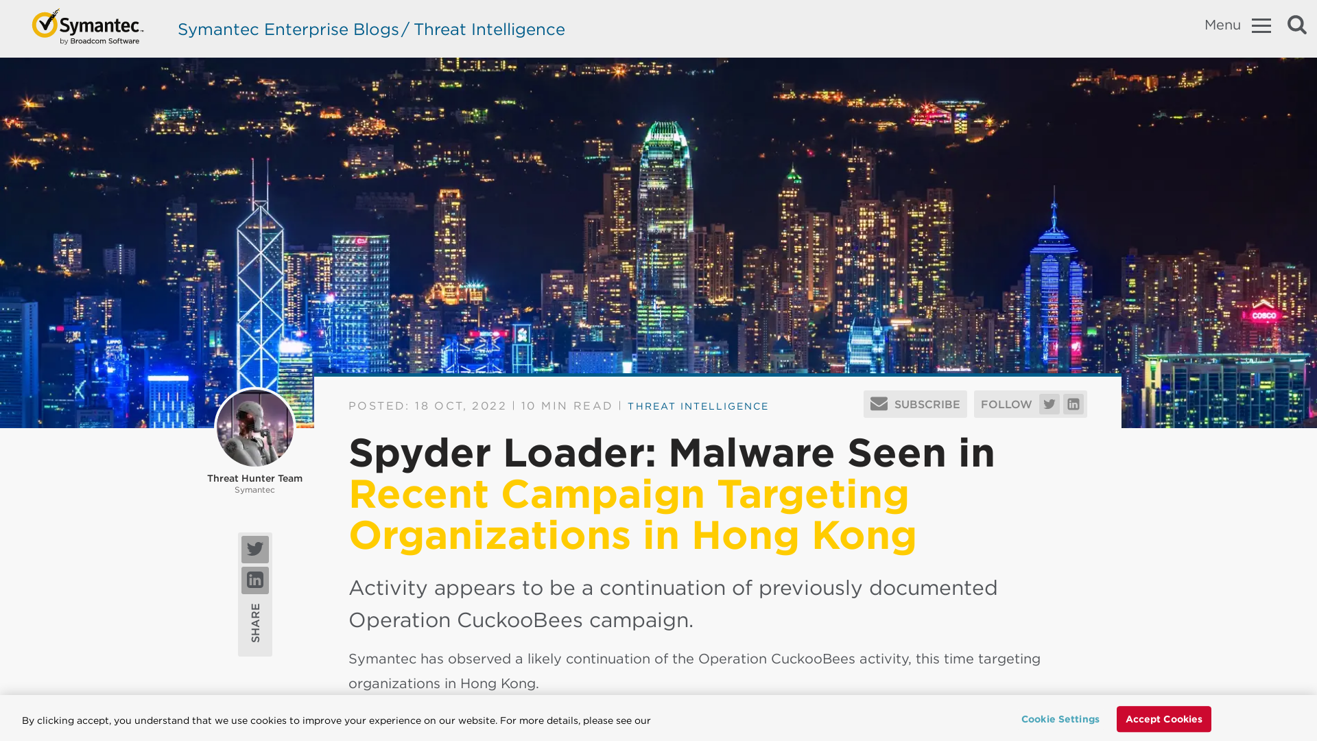 Spyder Loader: Malware Seen in Recent Campaign Targeting Organizations in Hong Kong | Symantec Enterprise Blogs