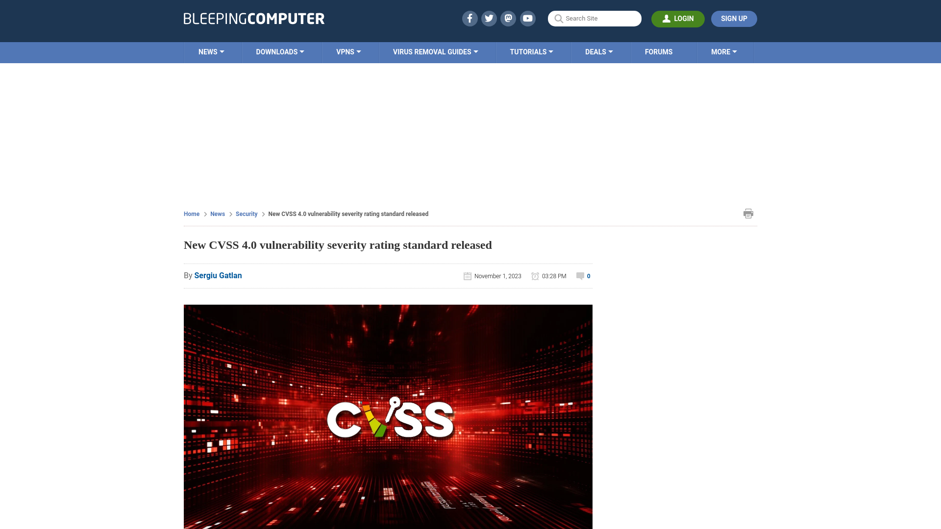 New CVSS 4.0 vulnerability severity rating standard released