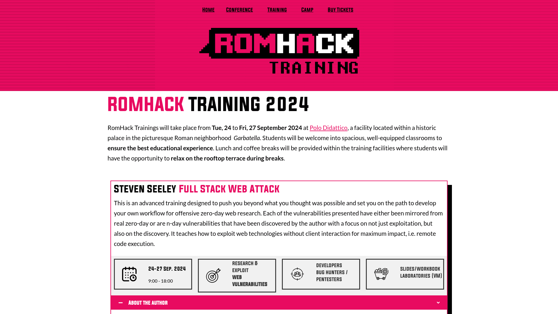 RomHack Training