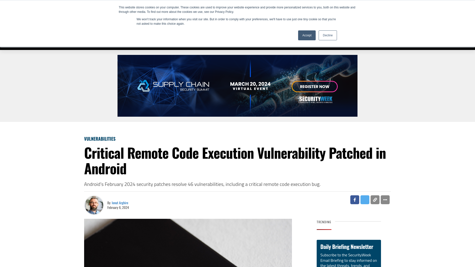 Critical Remote Code Execution Vulnerability Patched in Android - SecurityWeek