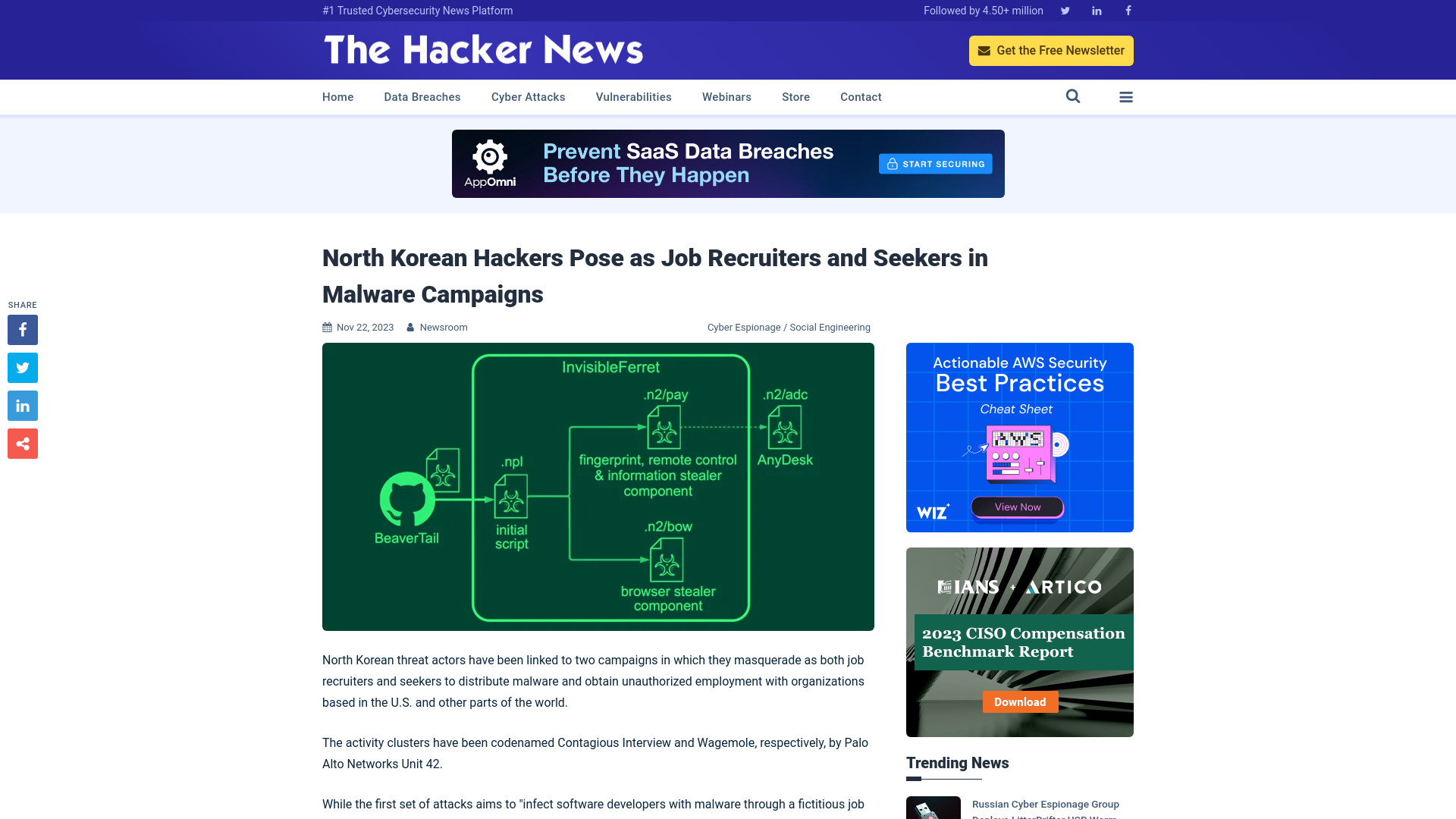 North Korean Hackers Pose as Job Recruiters and Seekers in Malware Campaigns