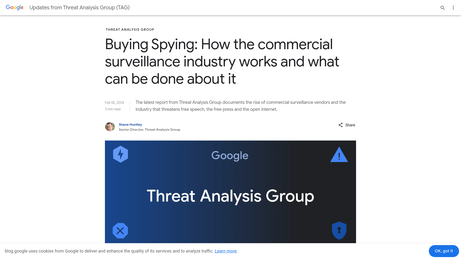 New Google TAG report: How Commercial Surveillance Vendors work