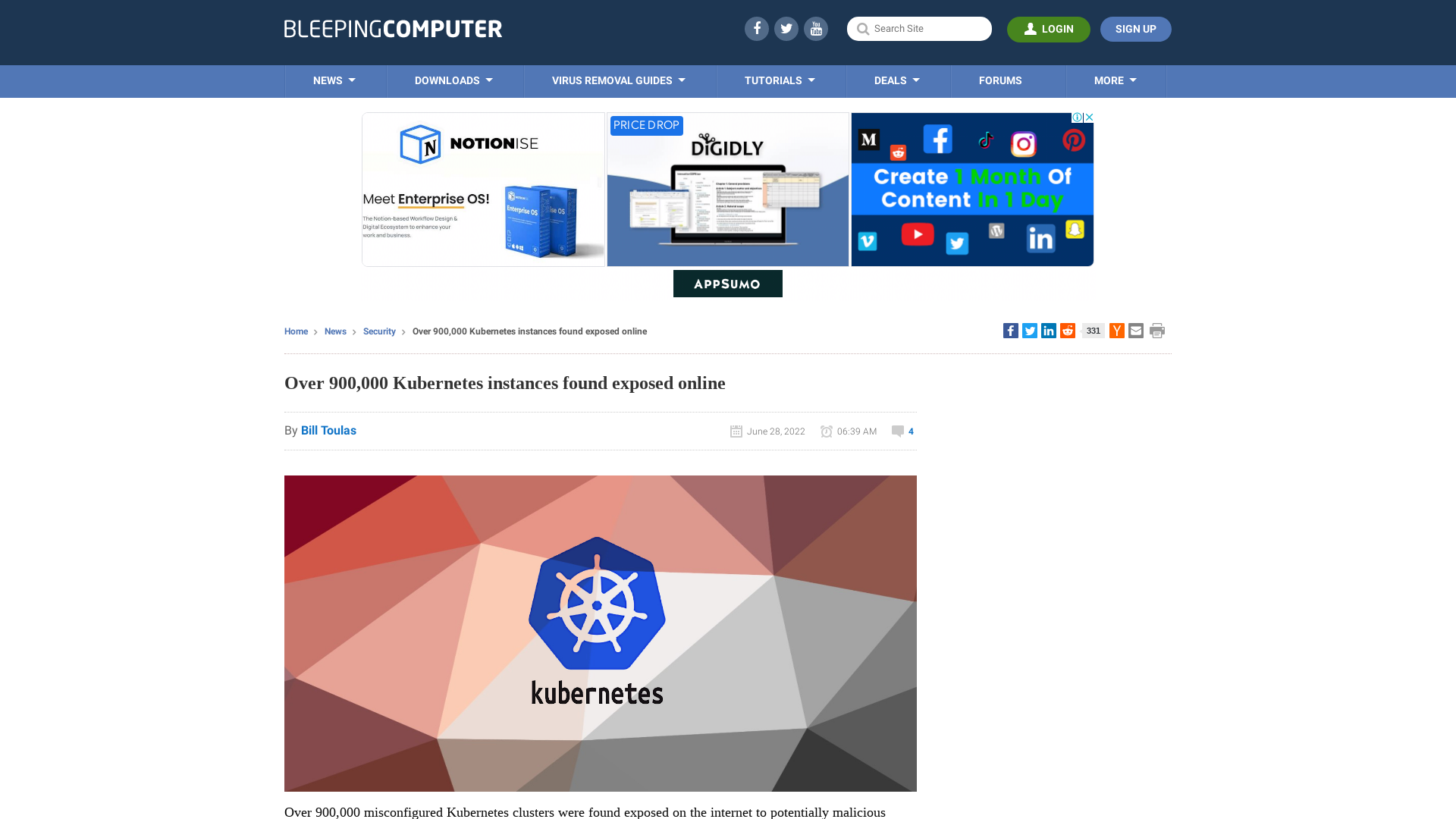 Over 900,000 Kubernetes instances found exposed online