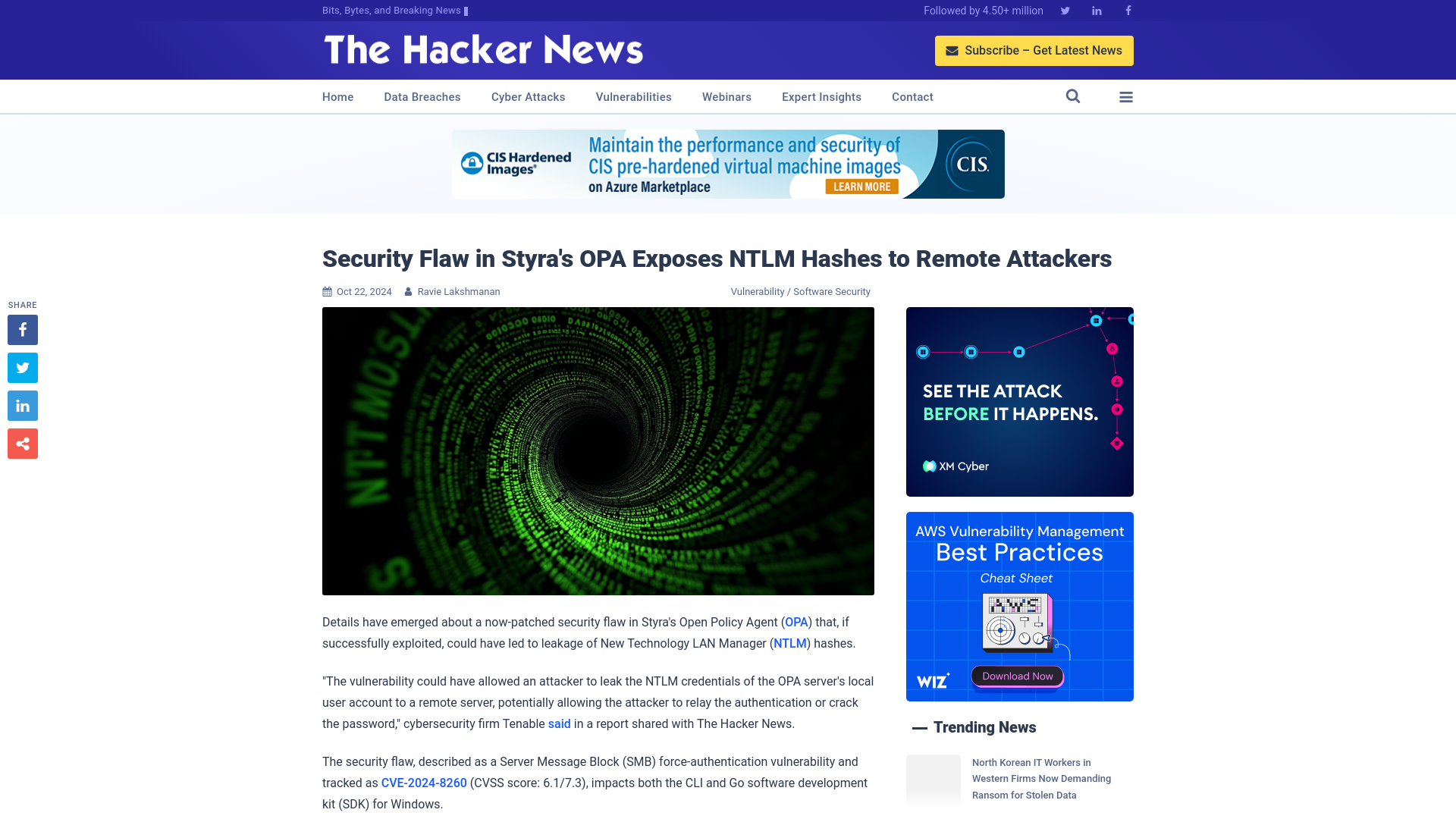 Security Flaw in Styra's OPA Exposes NTLM Hashes to Remote Attackers