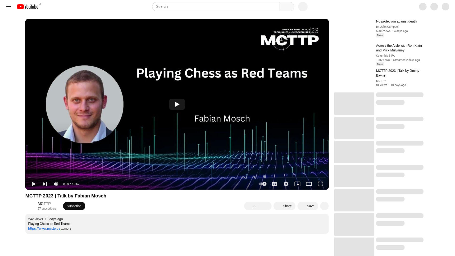 MCTTP 2023 | Talk by Fabian Mosch - YouTube