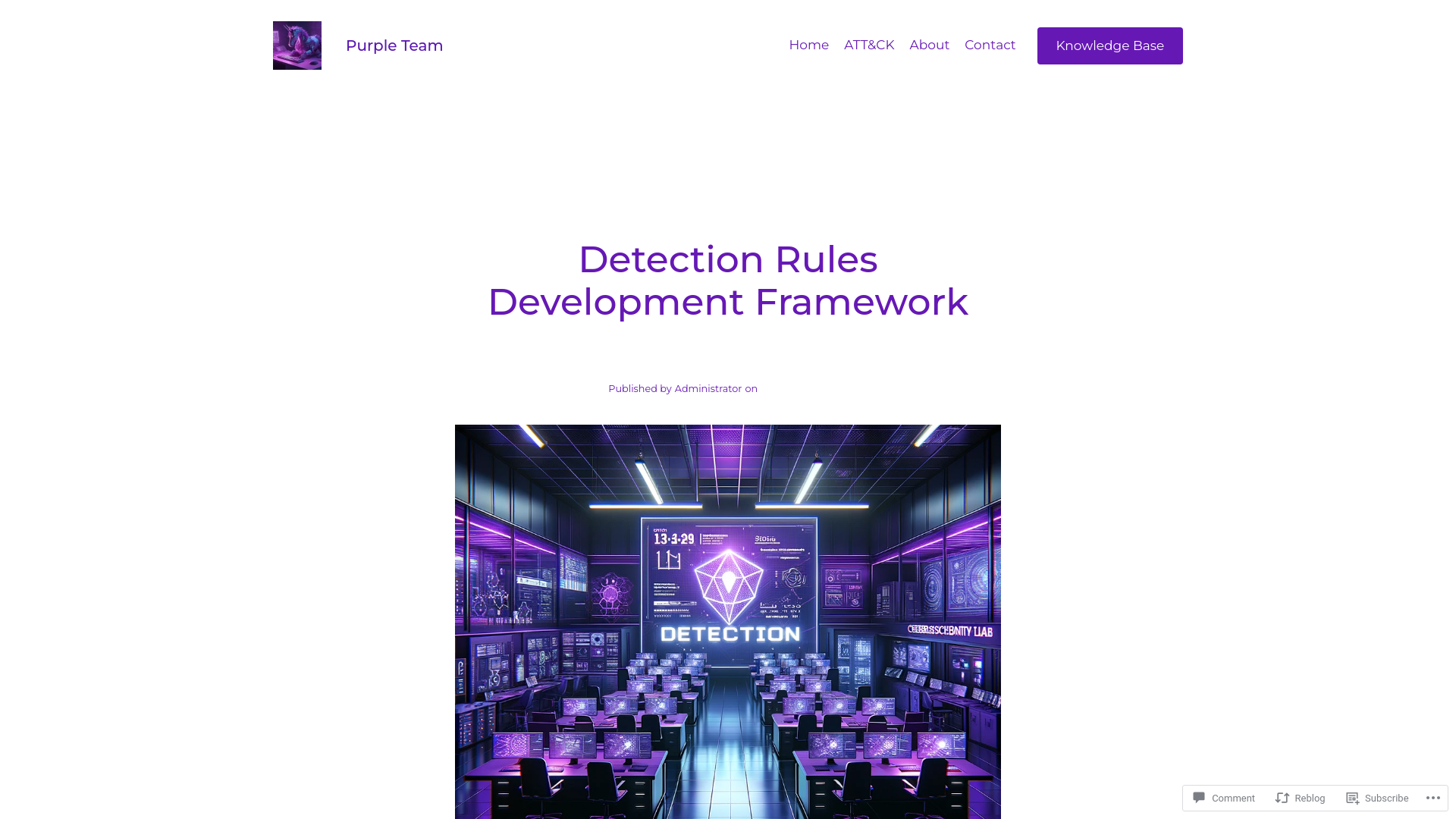 Detection Rules Development Framework – Purple Team