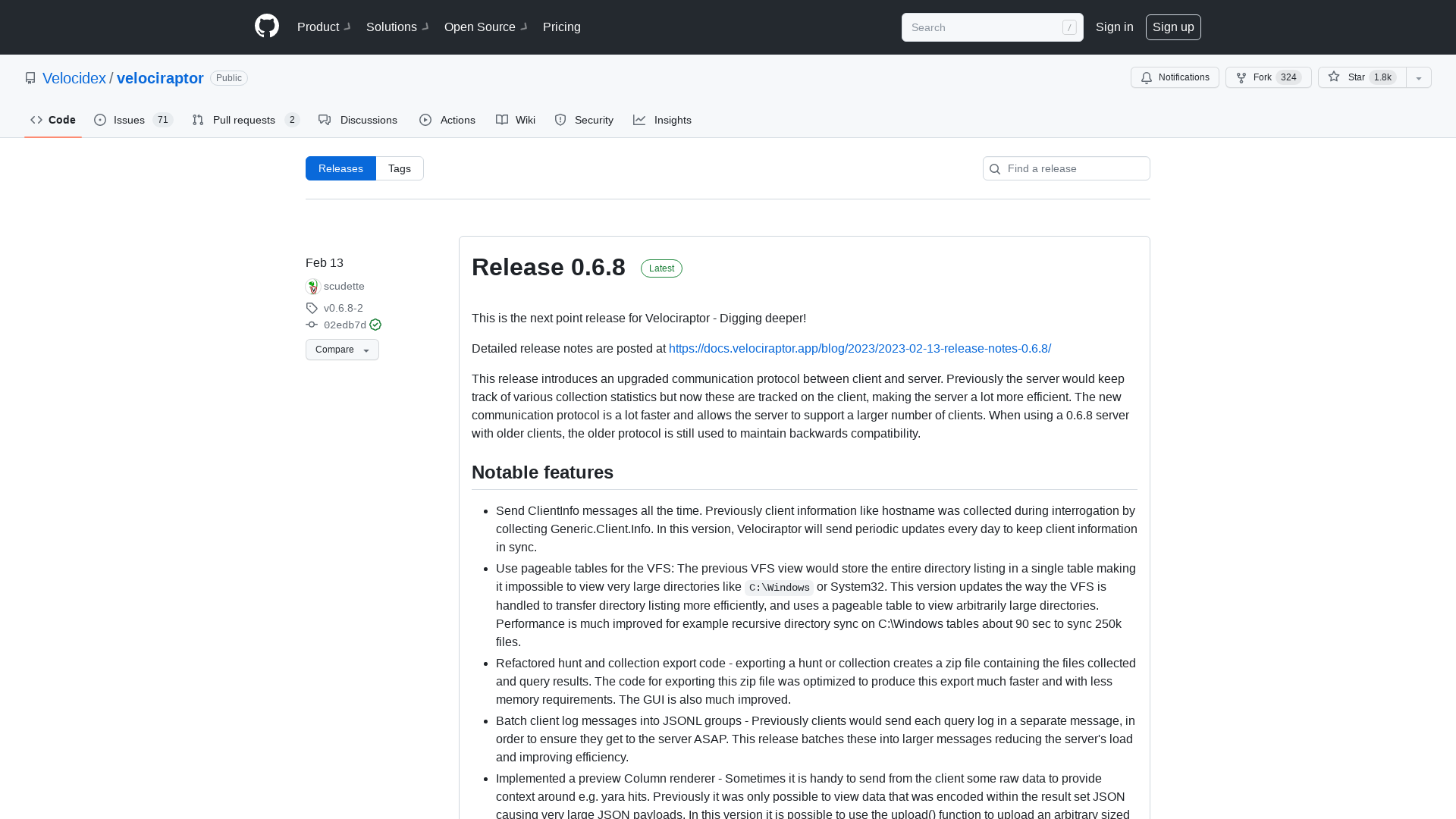 Releases · Velocidex/velociraptor