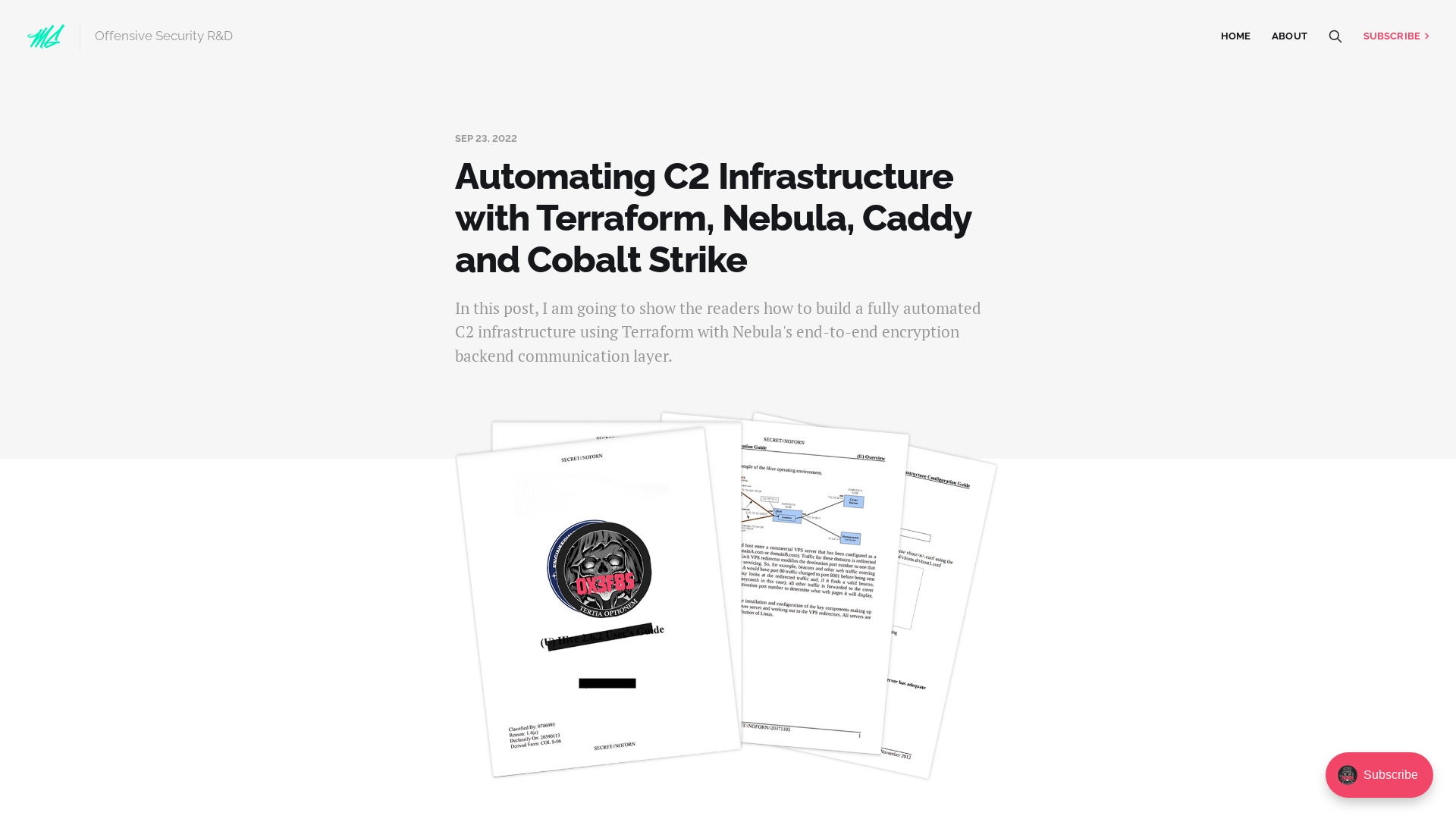 Automating C2 Infrastructure with Terraform, Nebula, Caddy and Cobalt Strike