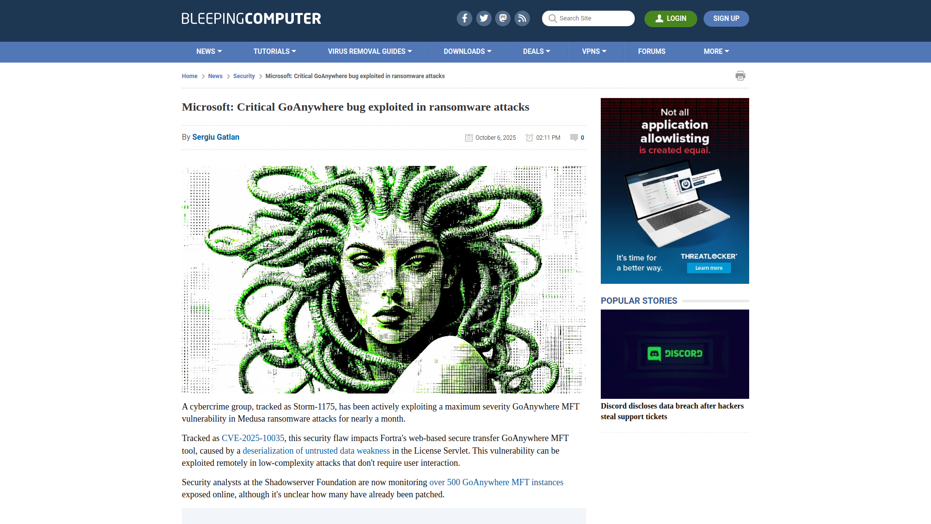 Microsoft: Critical GoAnywhere bug exploited in ransomware attacks