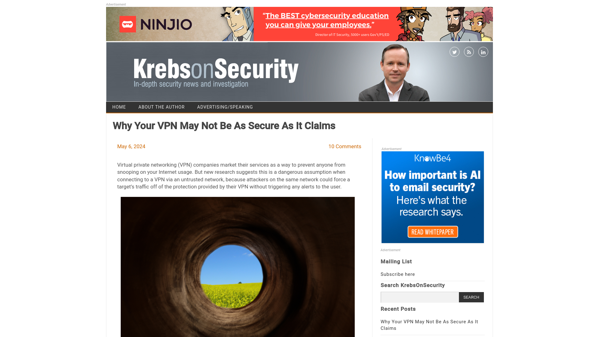 Why Your VPN May Not Be As Secure As It Claims – Krebs on Security