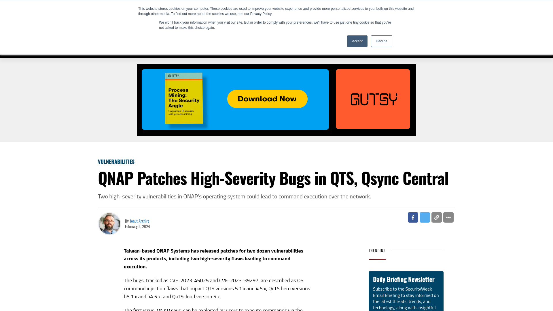 QNAP Patches High-Severity Bugs in QTS, Qsync Central - SecurityWeek