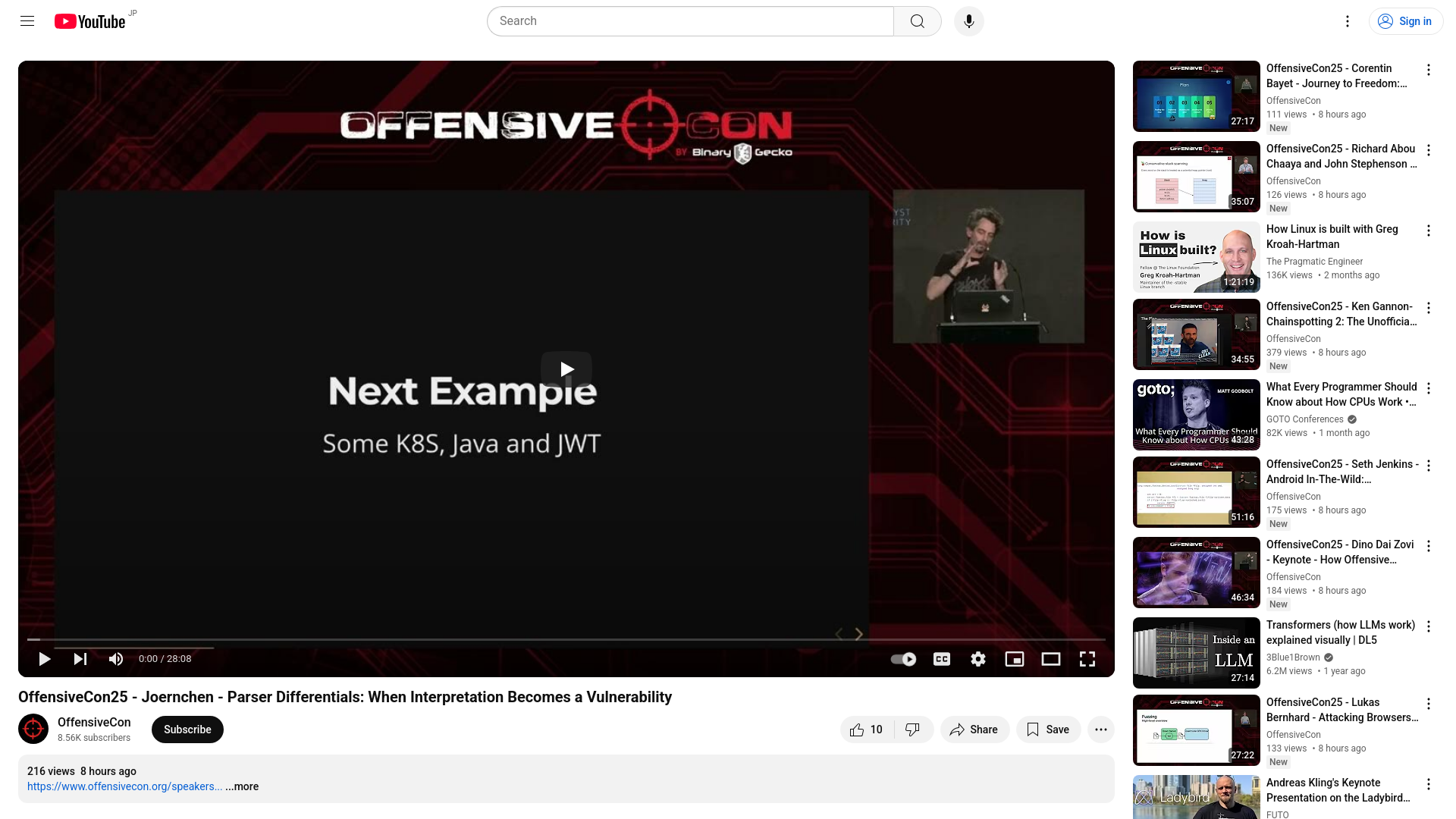 OffensiveCon25 - Joernchen - Parser Differentials: When Interpretation Becomes a Vulnerability - YouTube