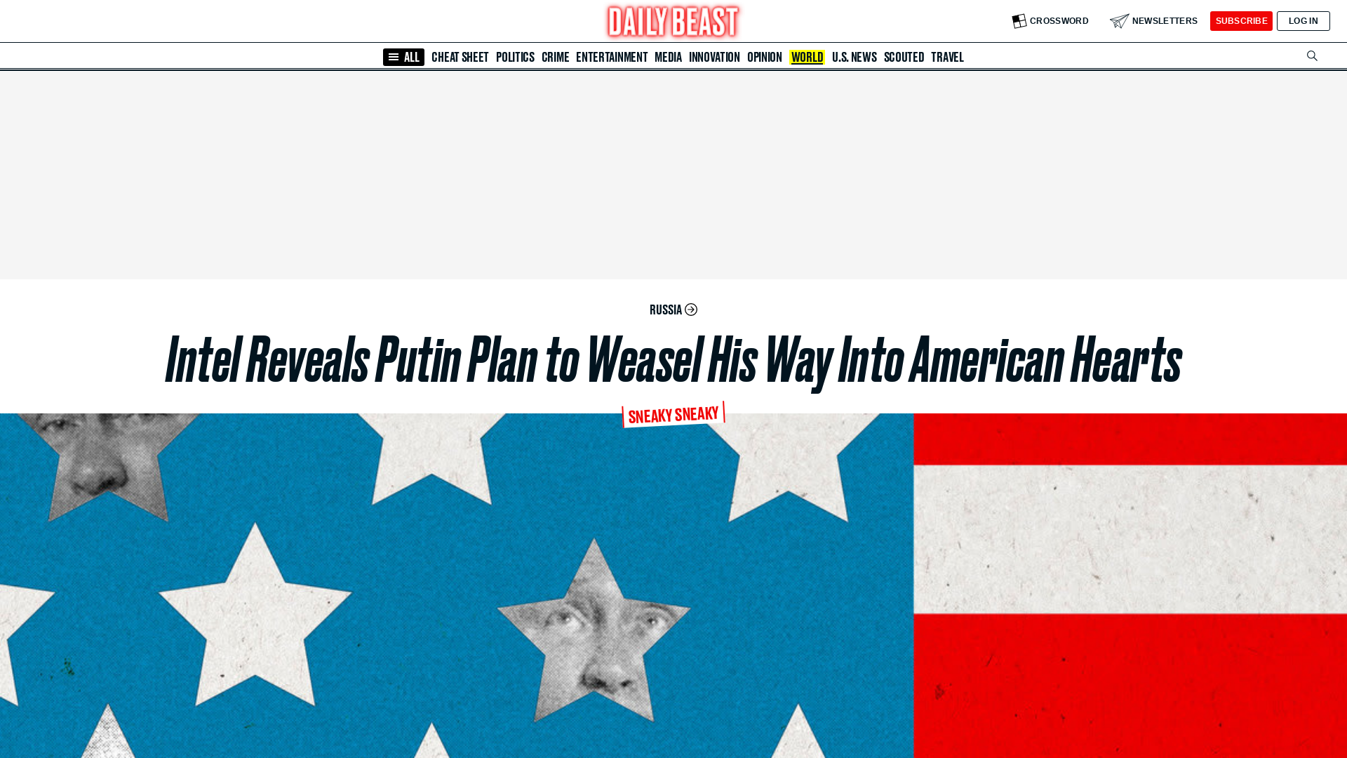 How Vladimir Putin Is Plotting to Weasel His Way Into American Hearts