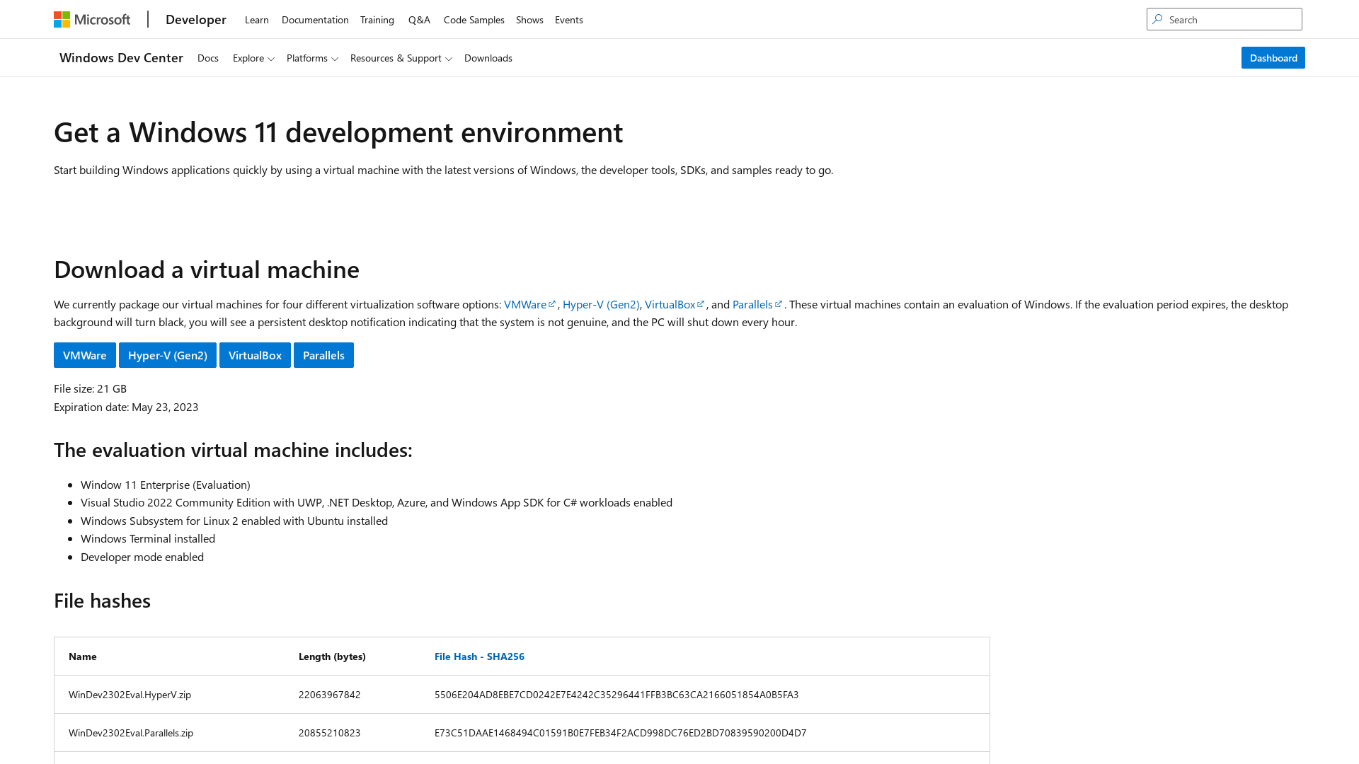 Download a Windows virtual machine - Windows app development | Microsoft Developer