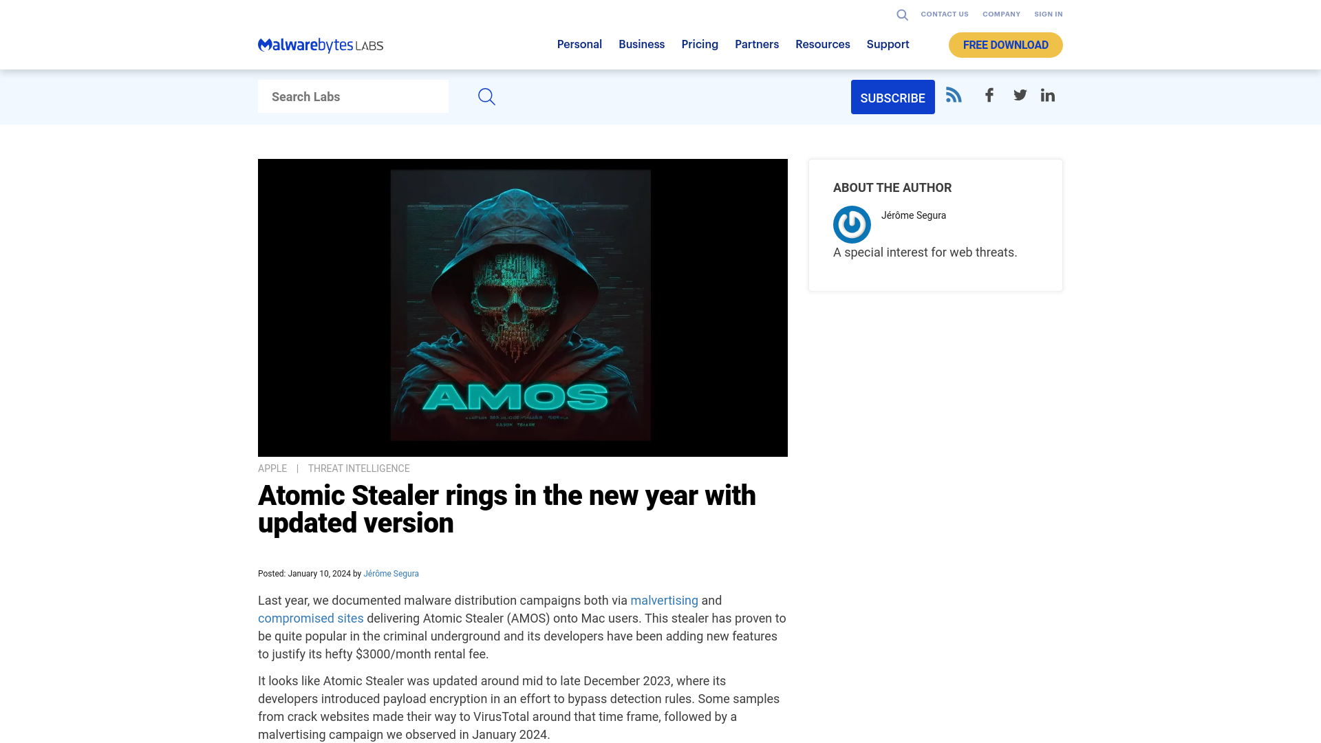 Atomic Stealer rings in the new year with updated version | Malwarebytes