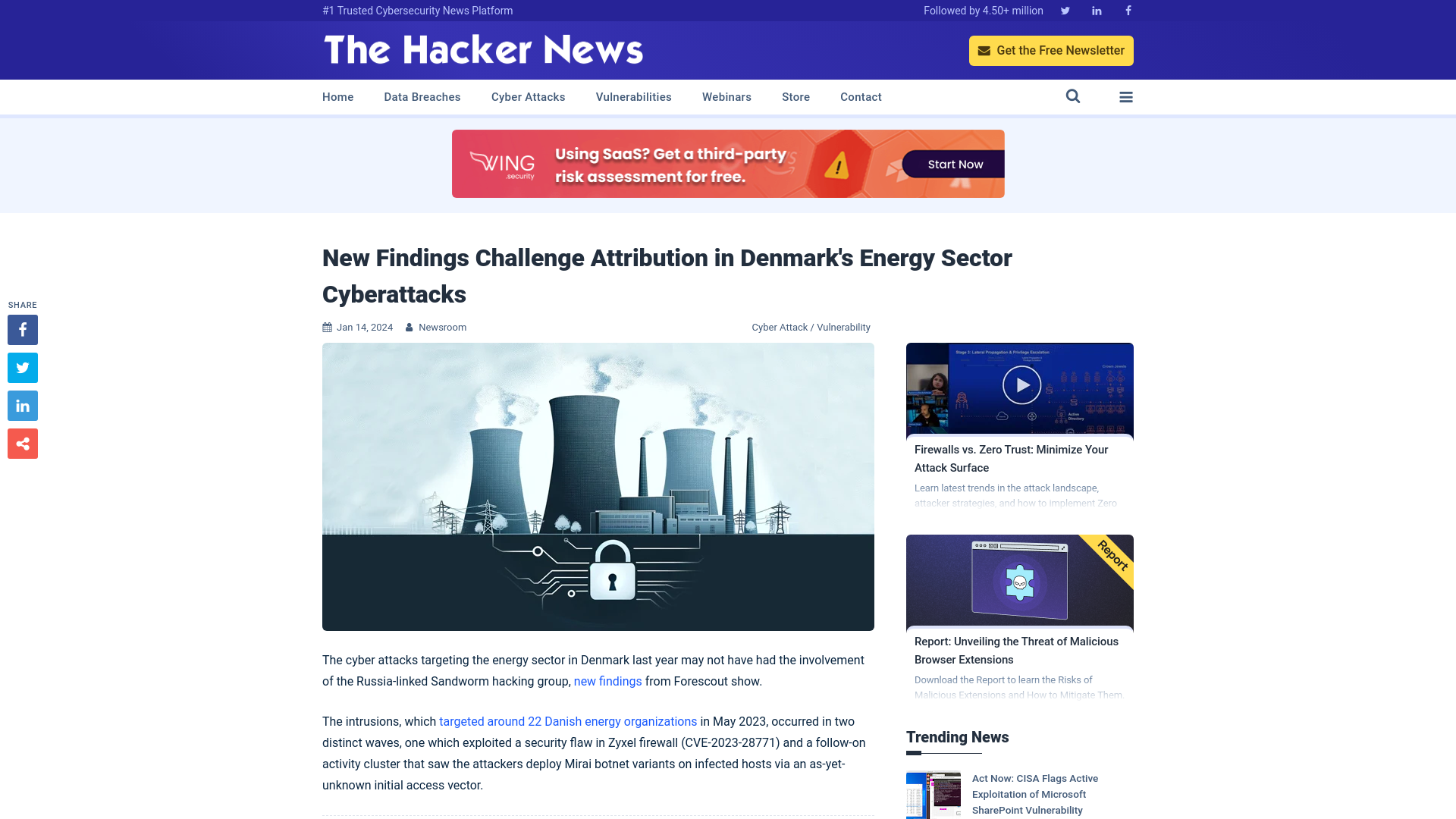 New Findings Challenge Attribution in Denmark's Energy Sector Cyberattacks