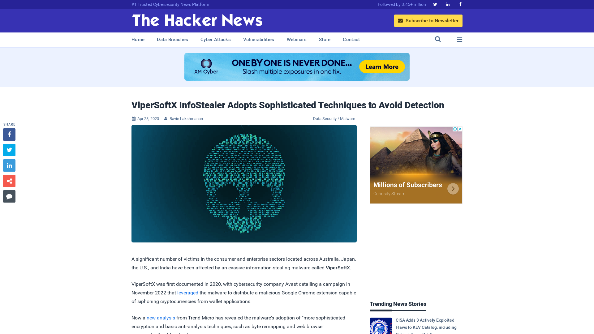 ViperSoftX InfoStealer Adopts Sophisticated Techniques to Avoid Detection