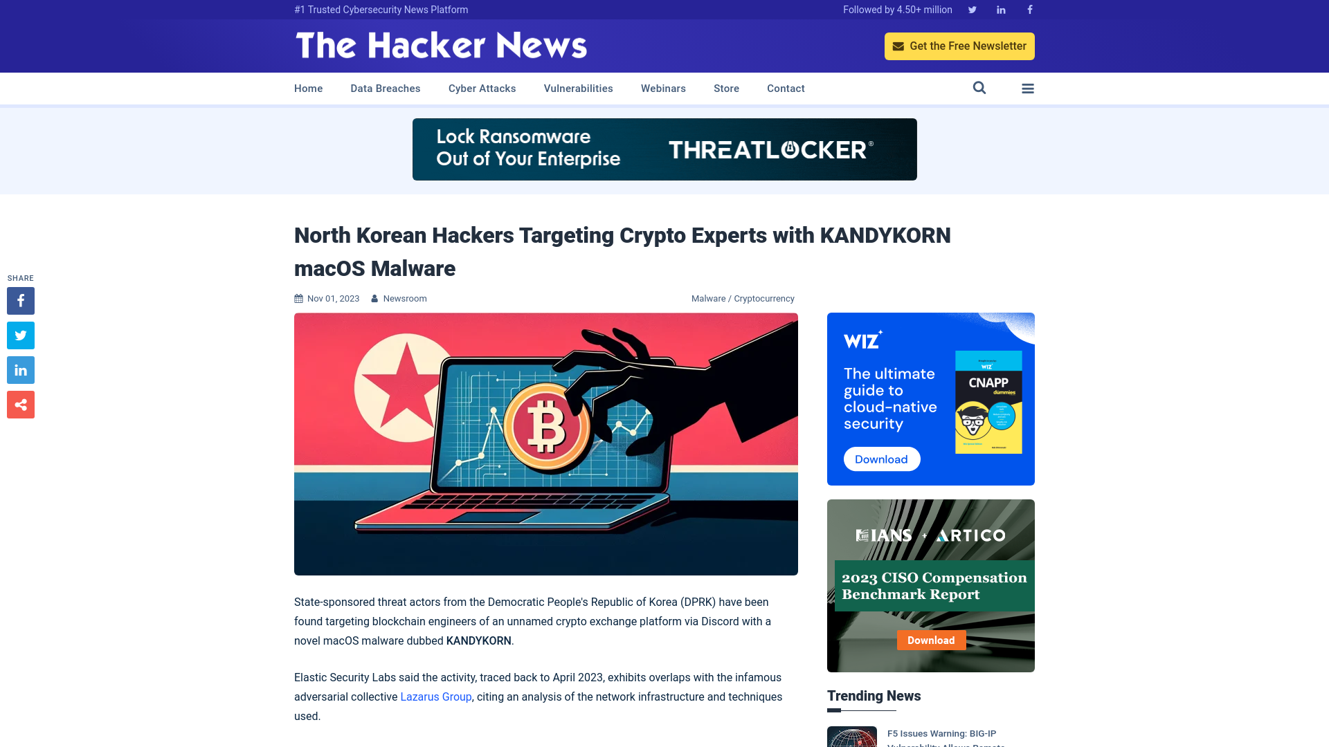 North Korean Hackers Targeting Crypto Experts with KANDYKORN macOS Malware