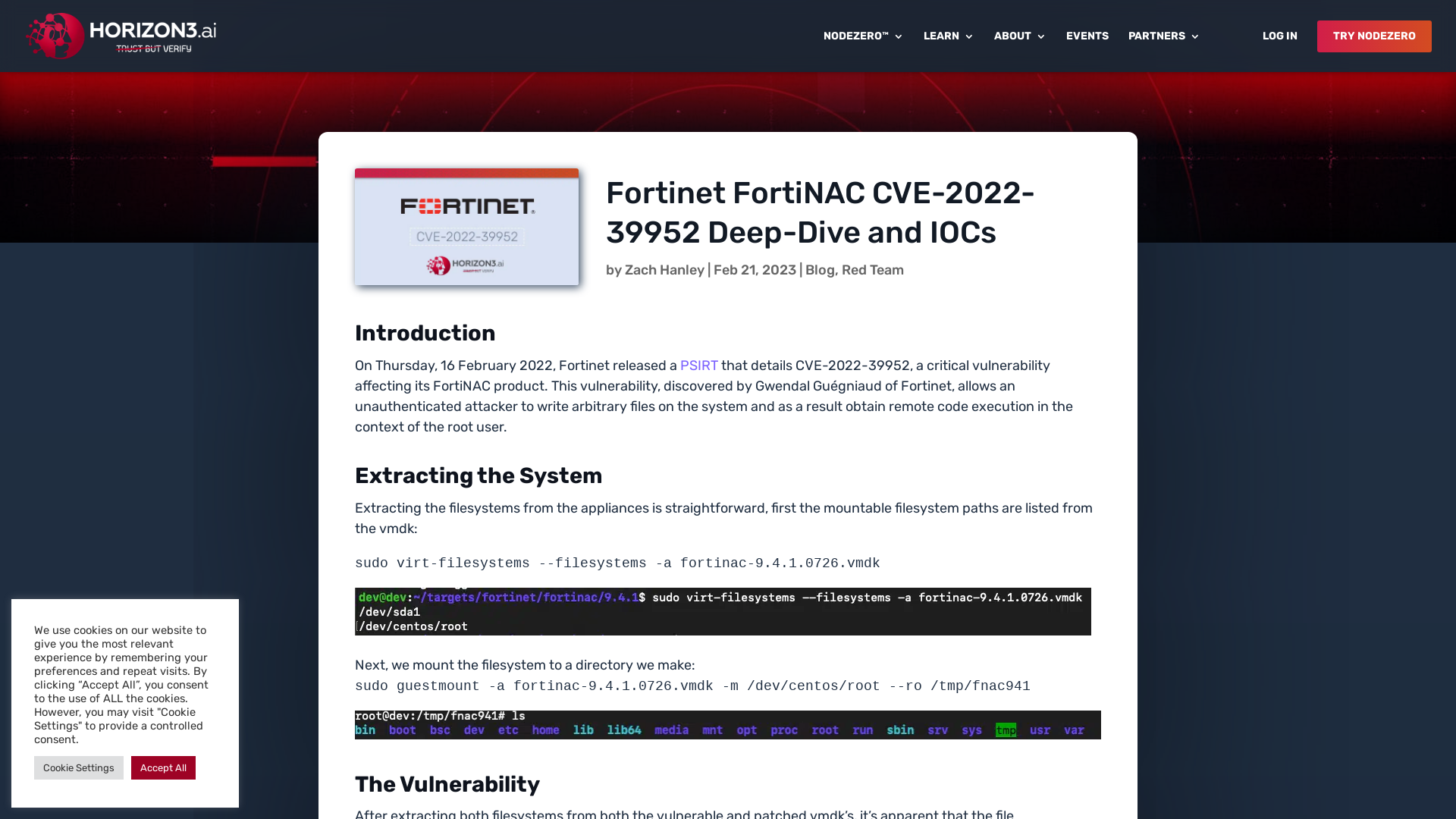 Fortinet FortiNAC CVE-2022-39952 Deep-Dive and IOCs – Horizon3.ai