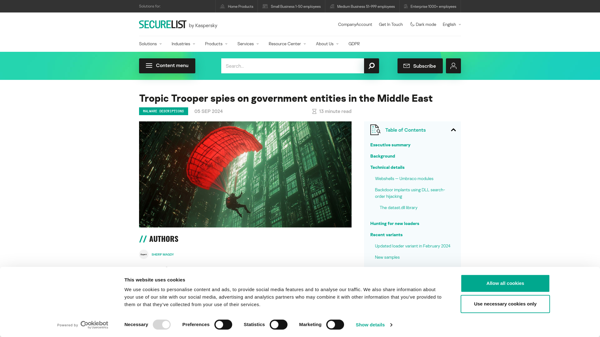 New malicious web shell from the Tropic Trooper group is found in the Middle East | Securelist