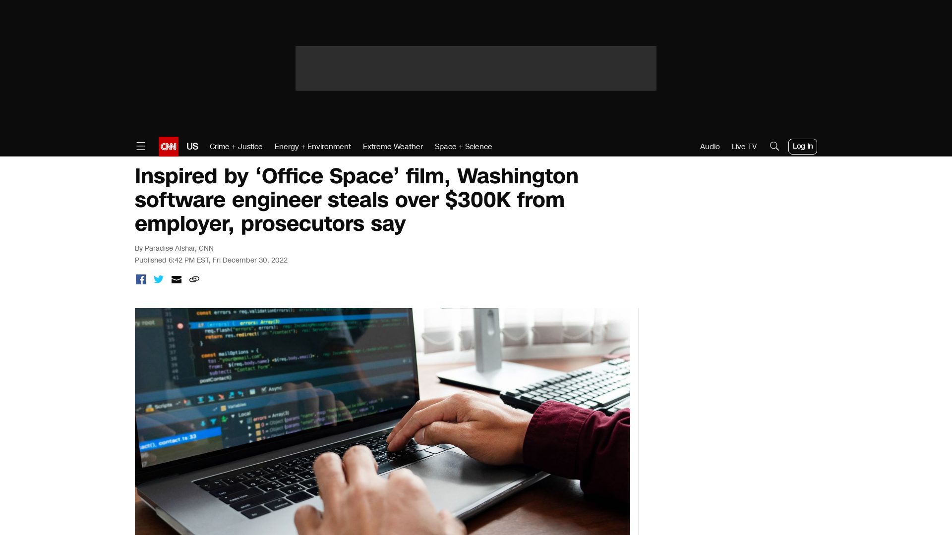 Inspired by 'Office Space' film, Washington software engineer steals over $300K from employer, prosecutors say | CNN