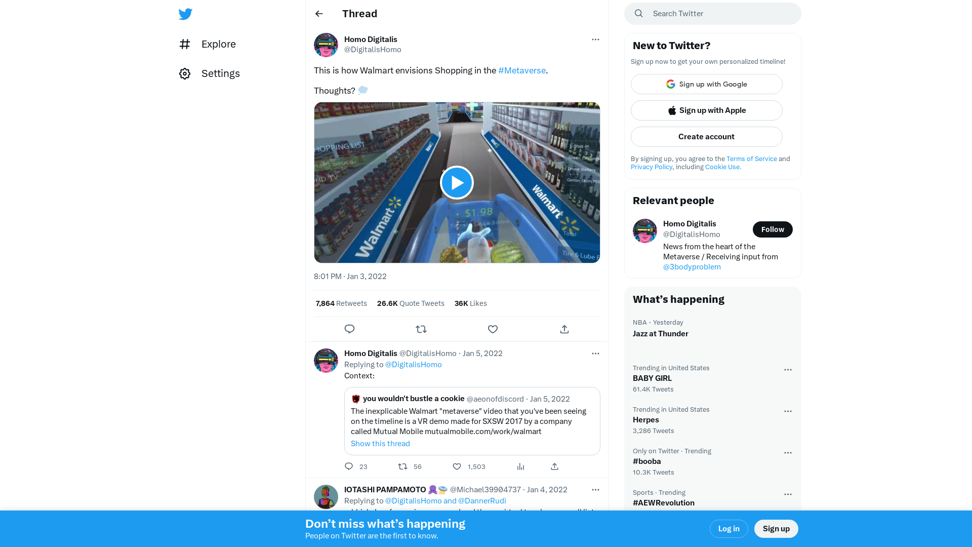 Homo Digitalis on Twitter: "This is how Walmart envisions Shopping in the #Metaverse. Thoughts? 💭 https://t.co/5l7KhoBse7" / Twitter