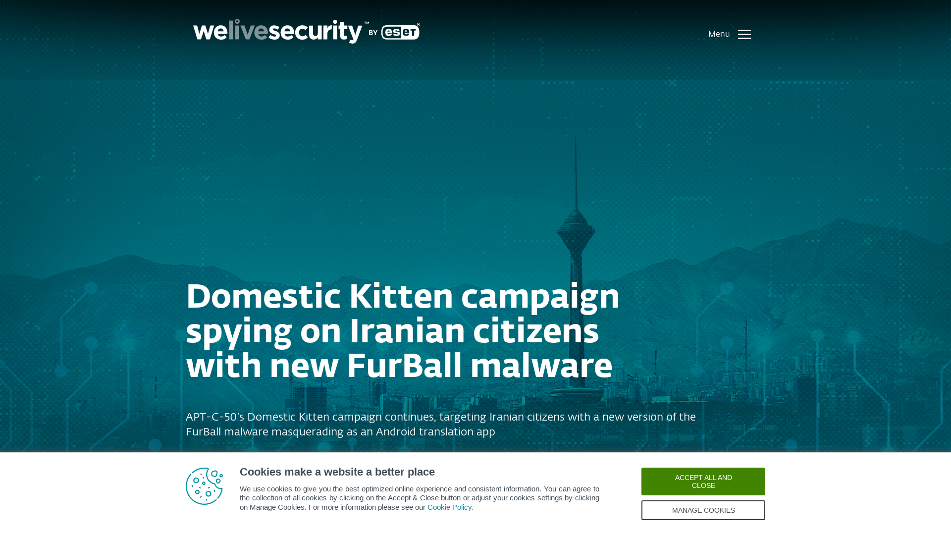 Domestic Kitten campaign spying on Iranian citizens with new FurBall malware | WeLiveSecurity