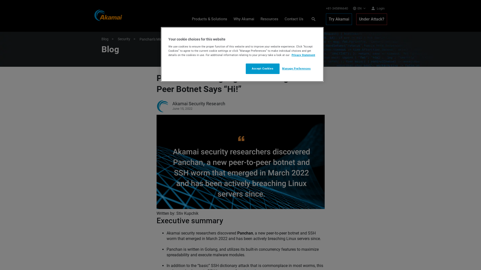 Akamai Blog | Panchan’s Mining Rig: New Golang Peer-to-Peer Botnet Says “Hi!”
