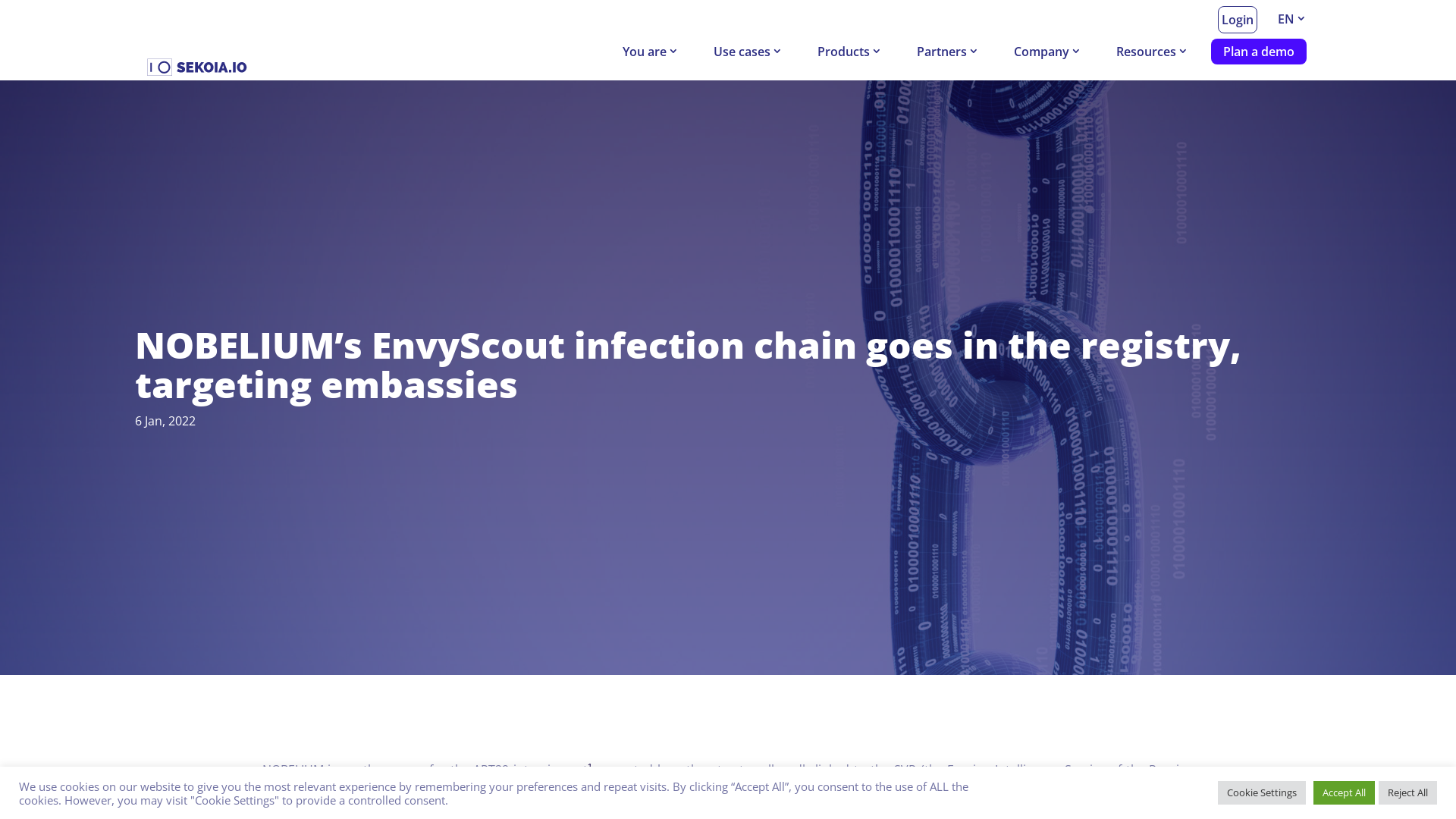 NOBELIUM’s EnvyScout infection chain goes in the registry, targeting embassies - SEKOIA.IO