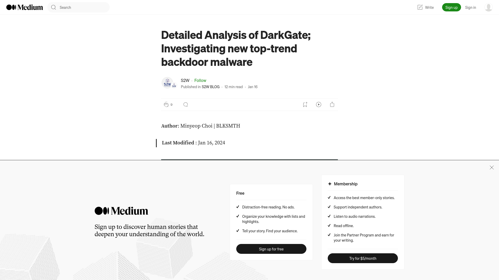 Detailed Analysis of DarkGate; Investigating new top-trend backdoor malware | by S2W | S2W BLOG | Jan, 2024 | Medium