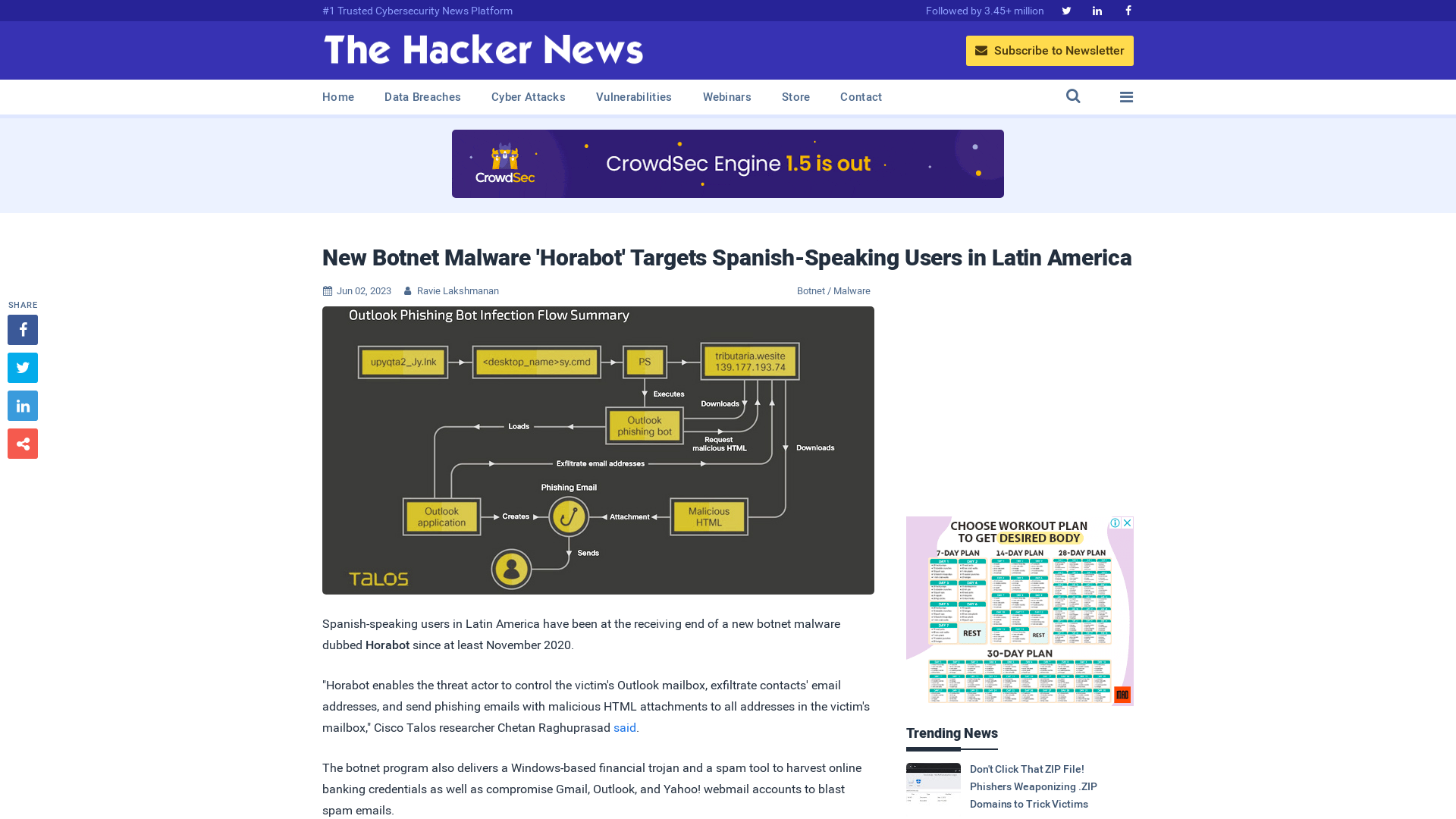 New Botnet Malware 'Horabot' Targets Spanish-Speaking Users in Latin America