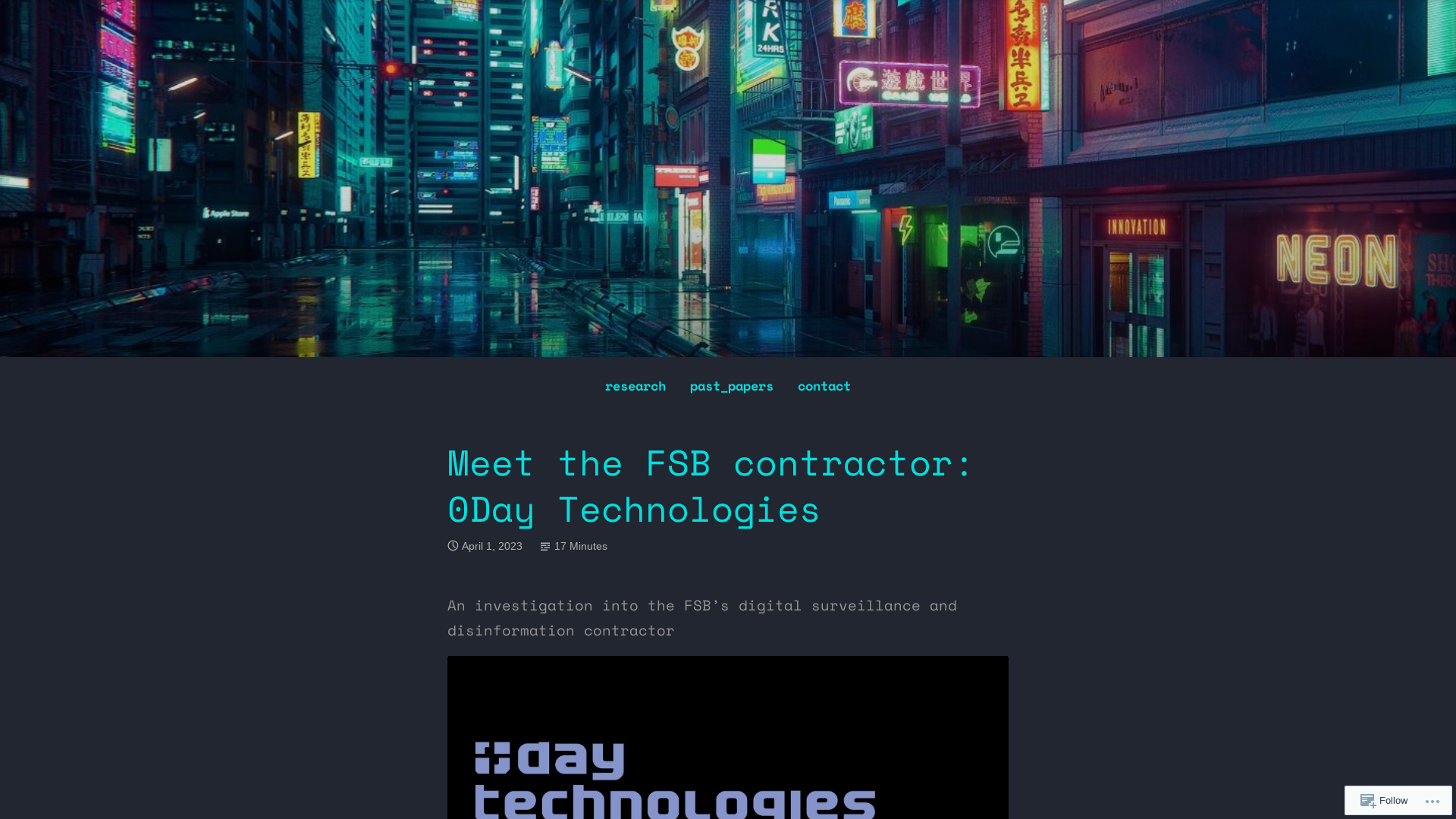 Meet the FSB contractor: 0Day Technologies