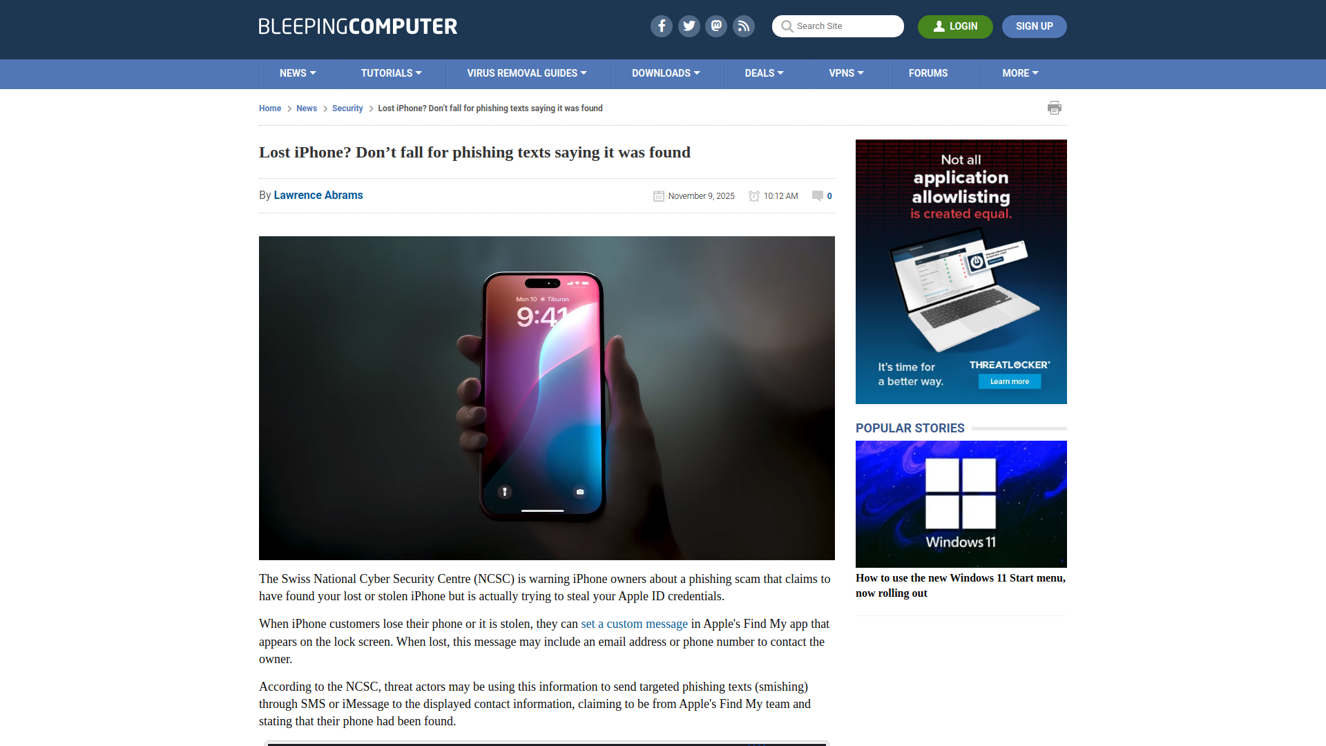 Lost iPhone? Don’t fall for phishing texts saying it was found