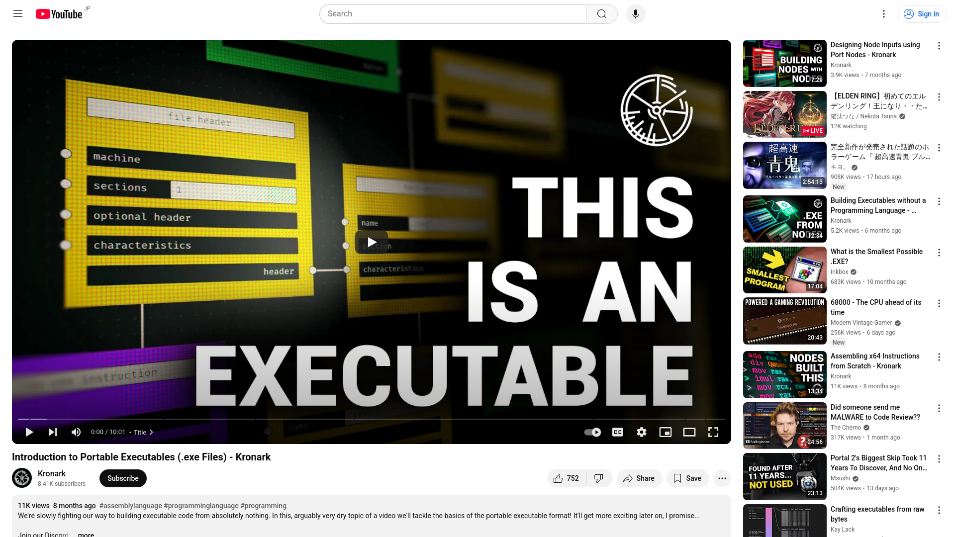 Introduction to Portable Executables (.exe Files) - Kronark - YouTube