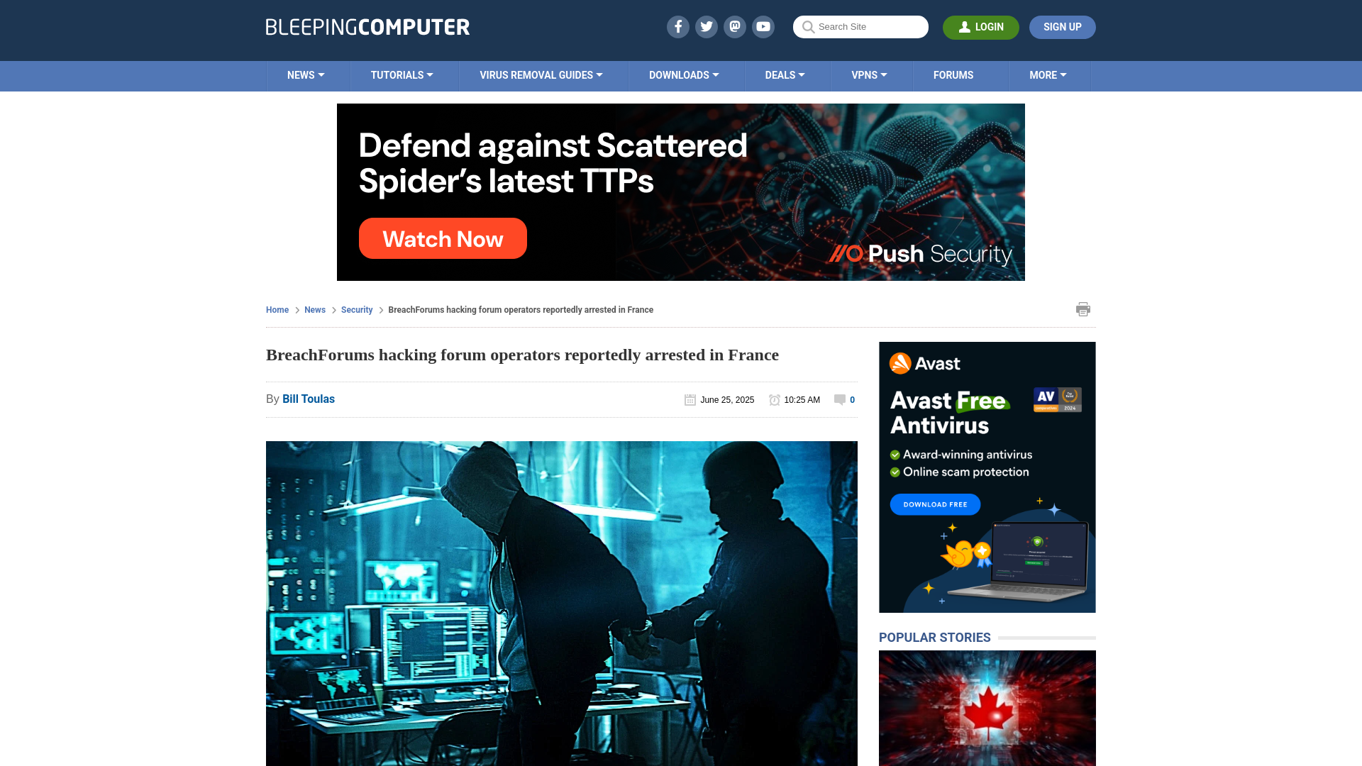BreachForums hacking forum operators reportedly arrested in France