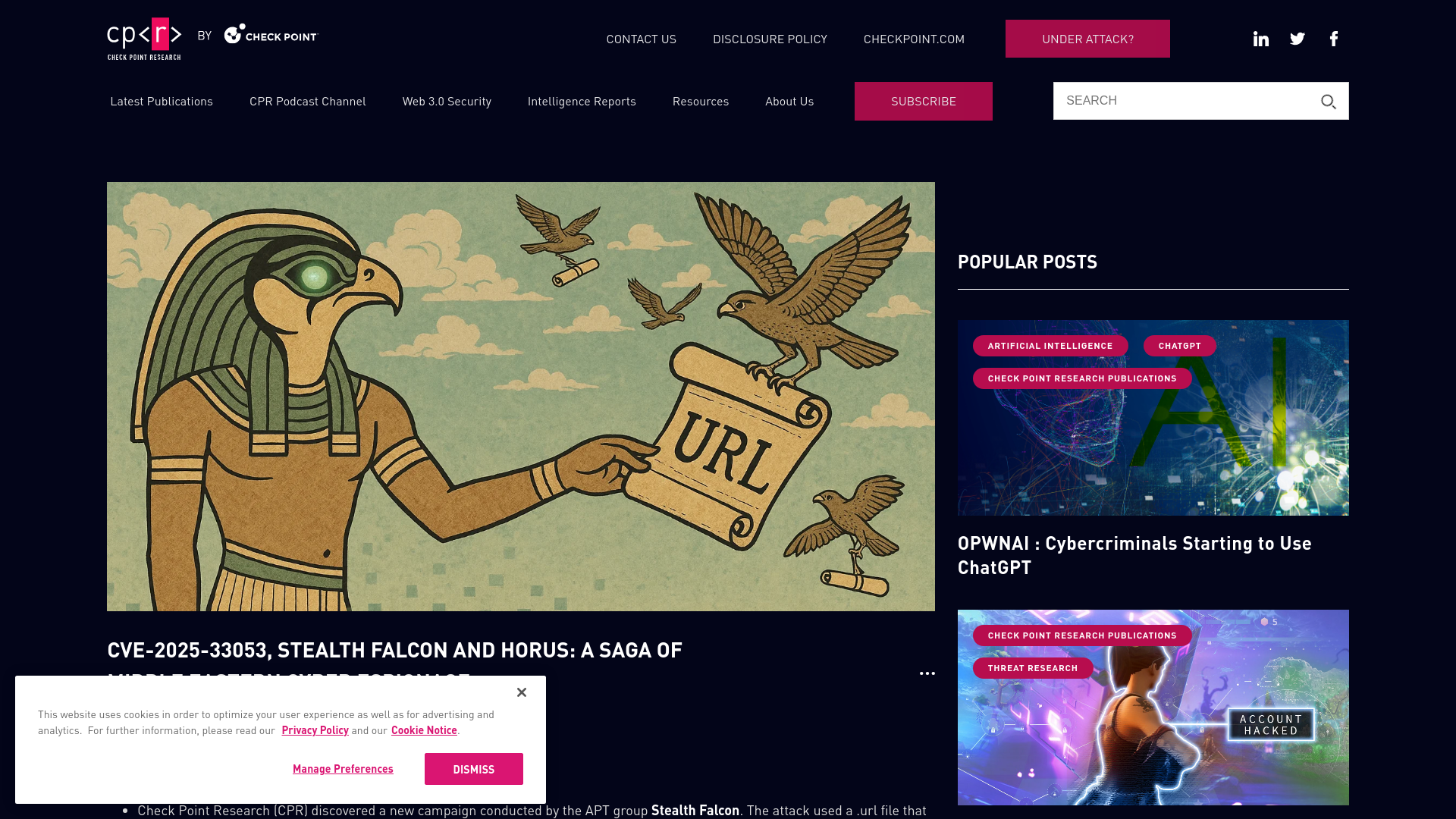 Stealth Falcon's Exploit of Microsoft Zero Day Vulnerability - Check Point Research