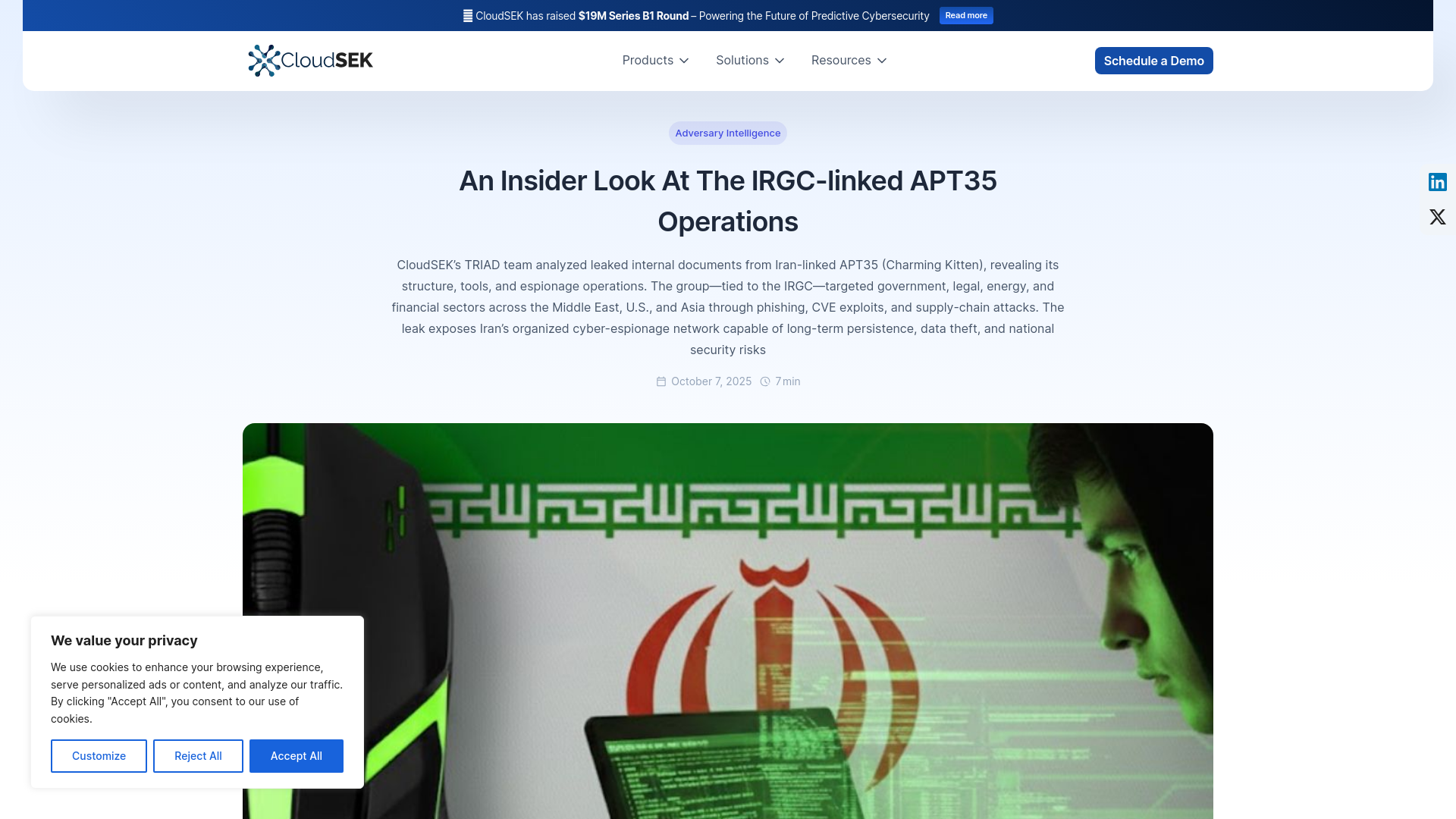 An Insider Look At The IRGC-linked APT35 Operations | CloudSEK