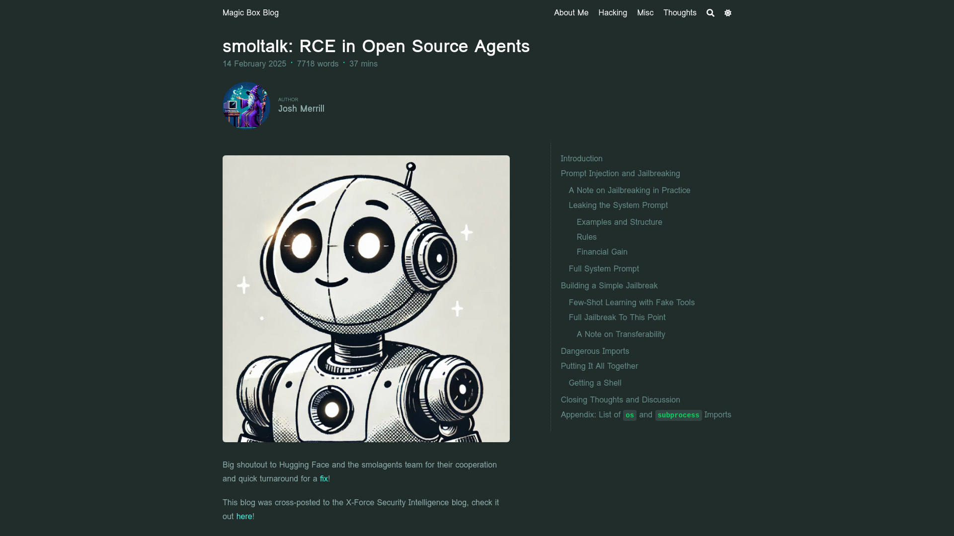 smoltalk: RCE in Open Source Agents · Magic Box Blog