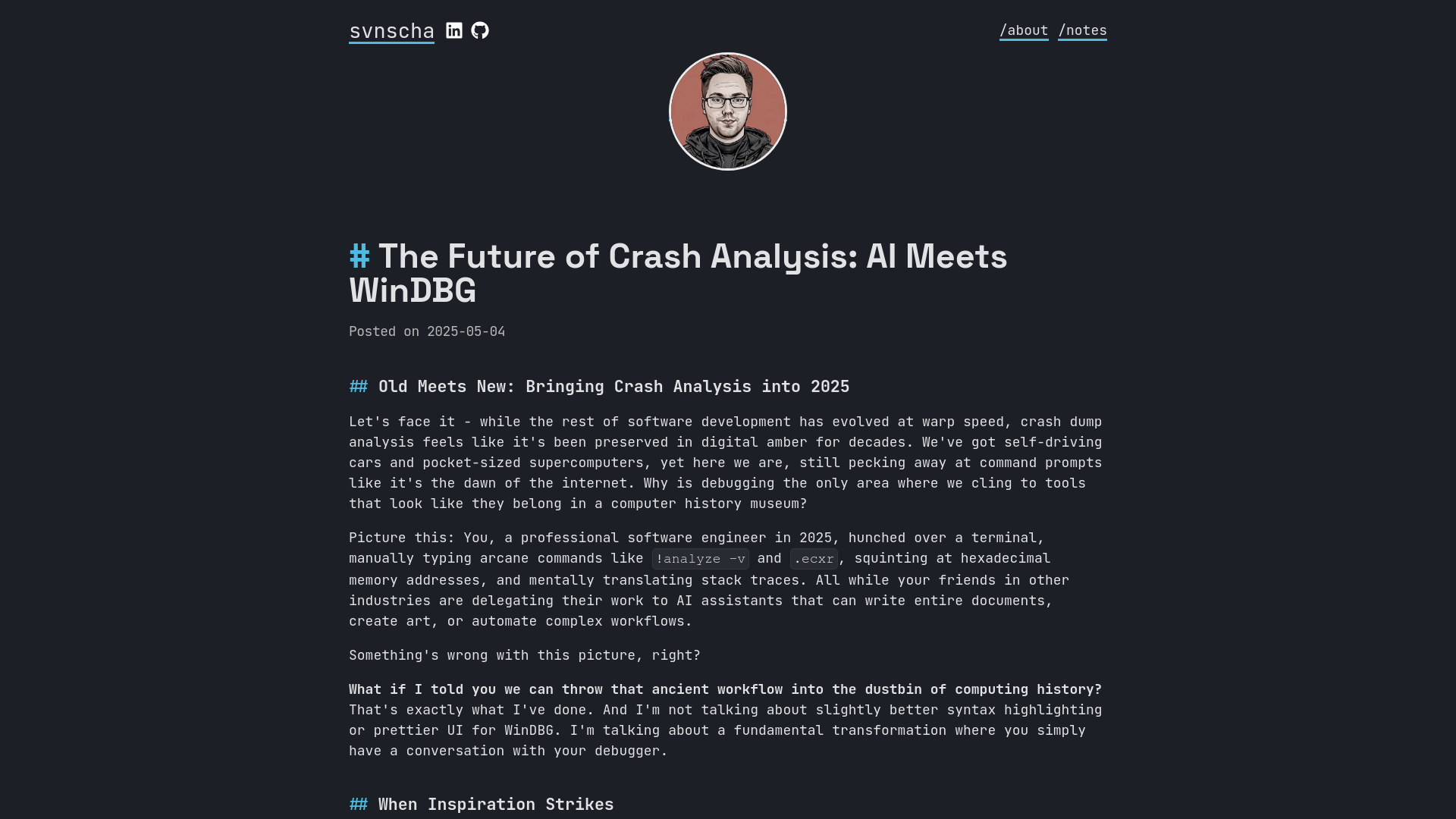The Future of Crash Analysis: AI Meets WinDBG