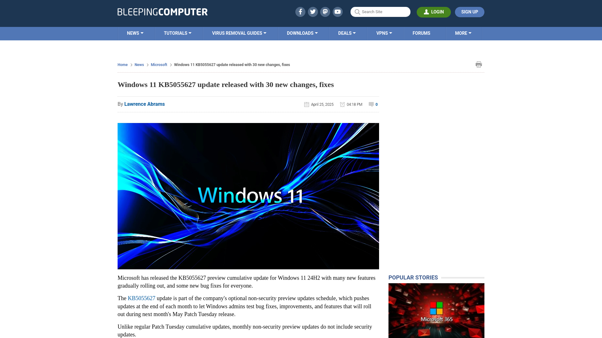 Windows 11 KB5055627 update released with 30 new changes, fixes