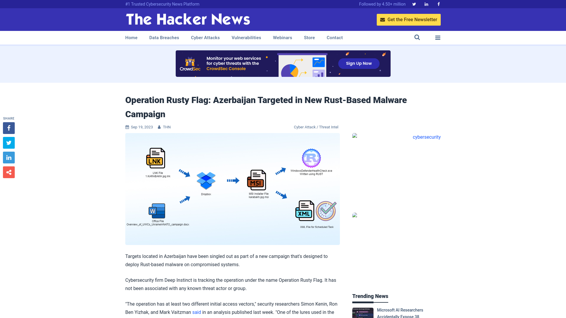 Operation Rusty Flag: Azerbaijan Targeted in New Rust-Based Malware Campaign
