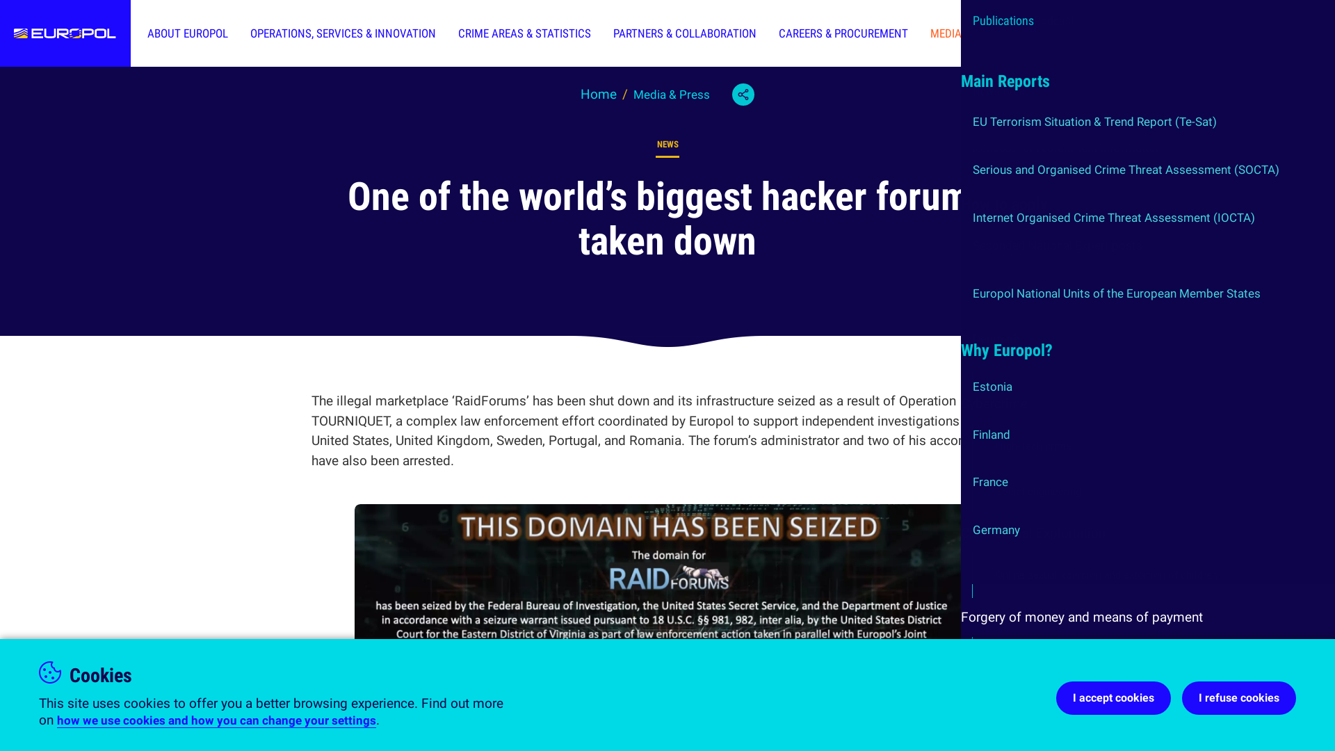 One of the world’s biggest hacker forums taken down | Europol
