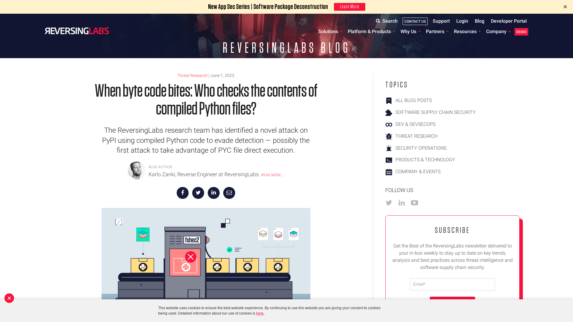 When byte code bites: Who checks the contents of compiled Python files?