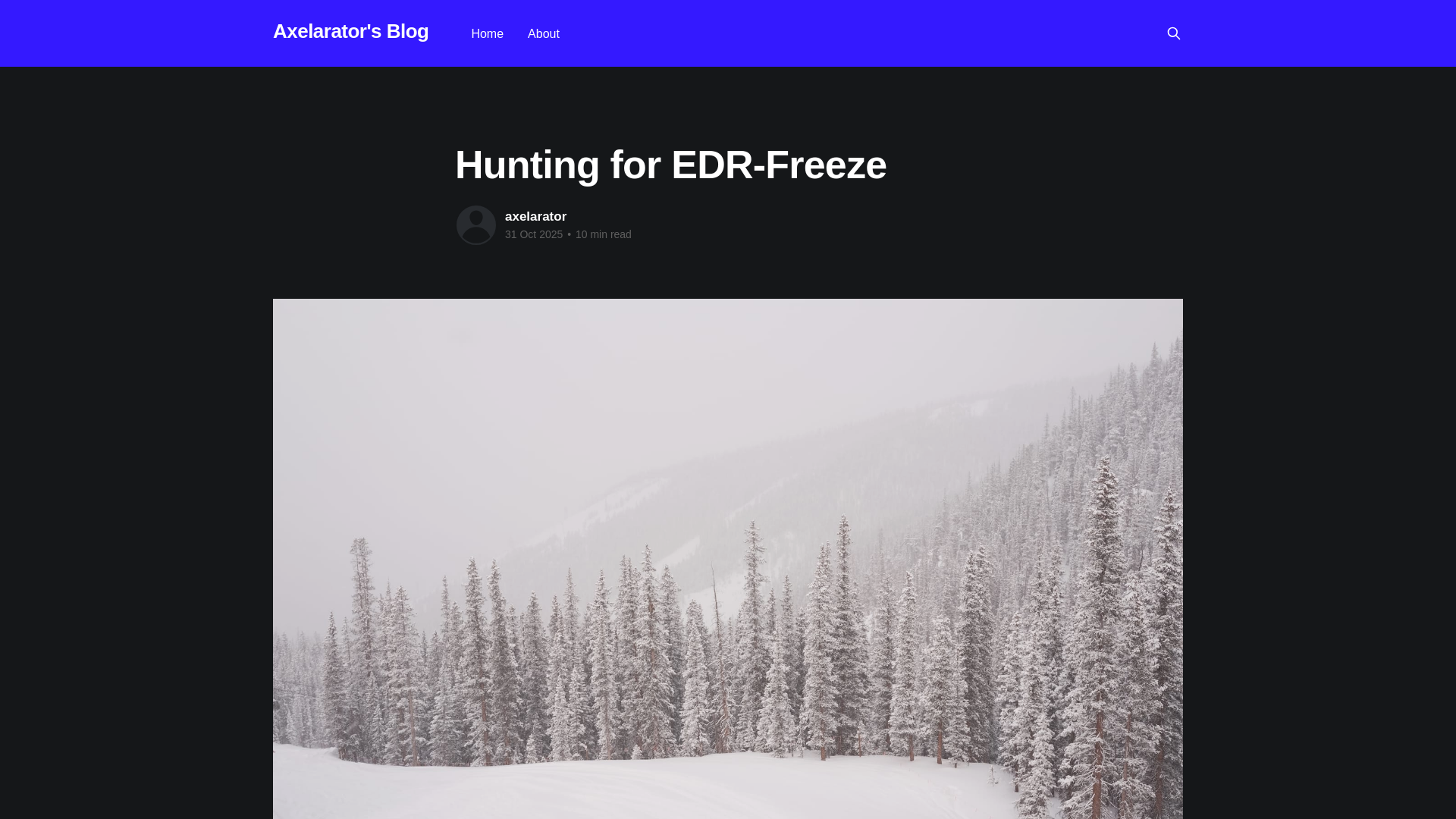 Hunting for EDR-Freeze