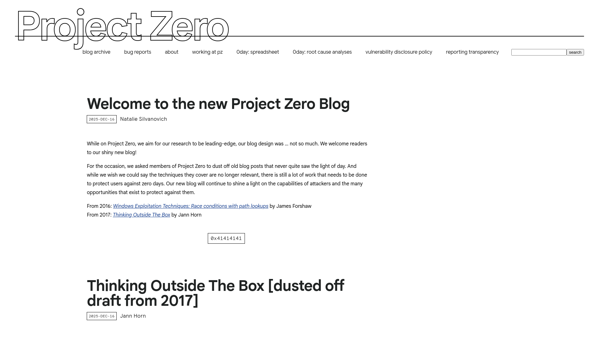 Google Project Zero